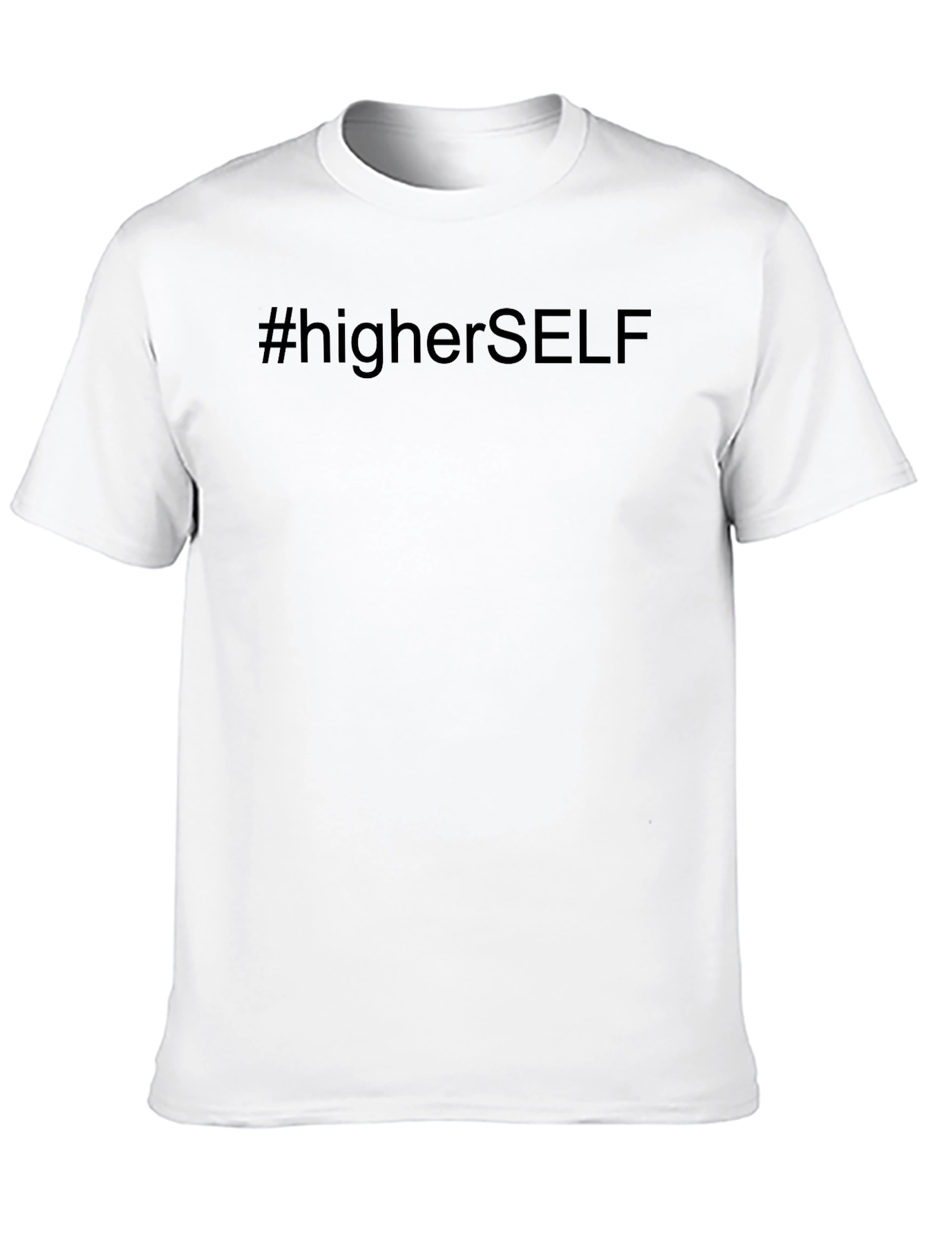 #higherSELF Black Graphic Tee - Mens Casual T-Shirt