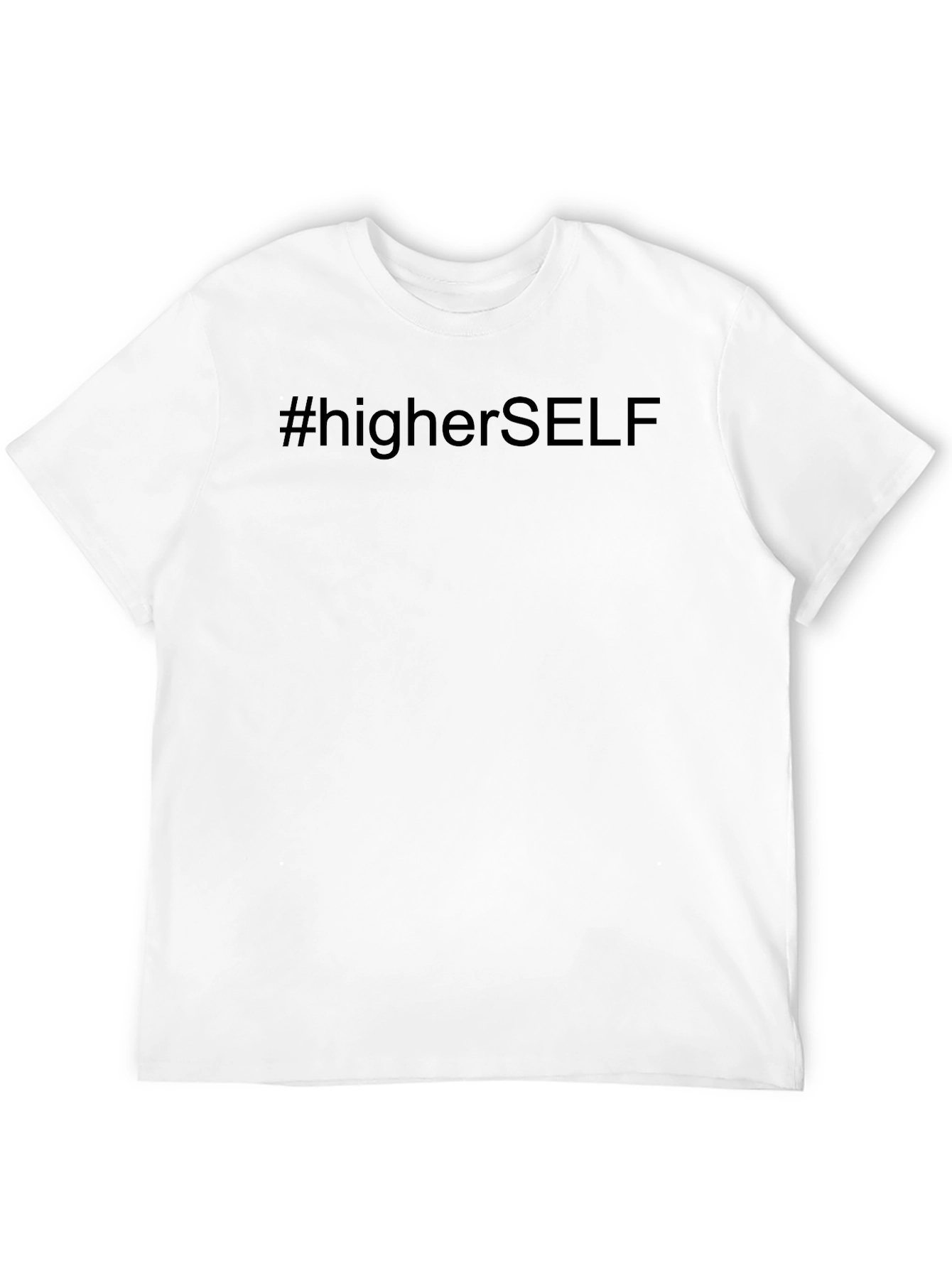 #higherSELF Black Graphic Tee - Mens Casual T-Shirt