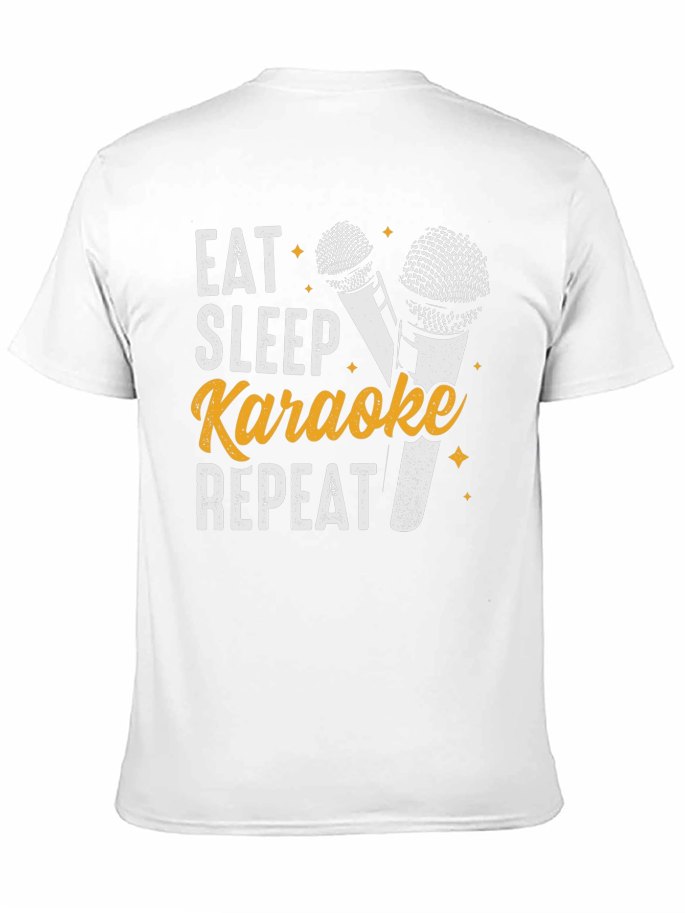 Eat Sleep Karaoke Repeat T-Shirt Fun Music Tee