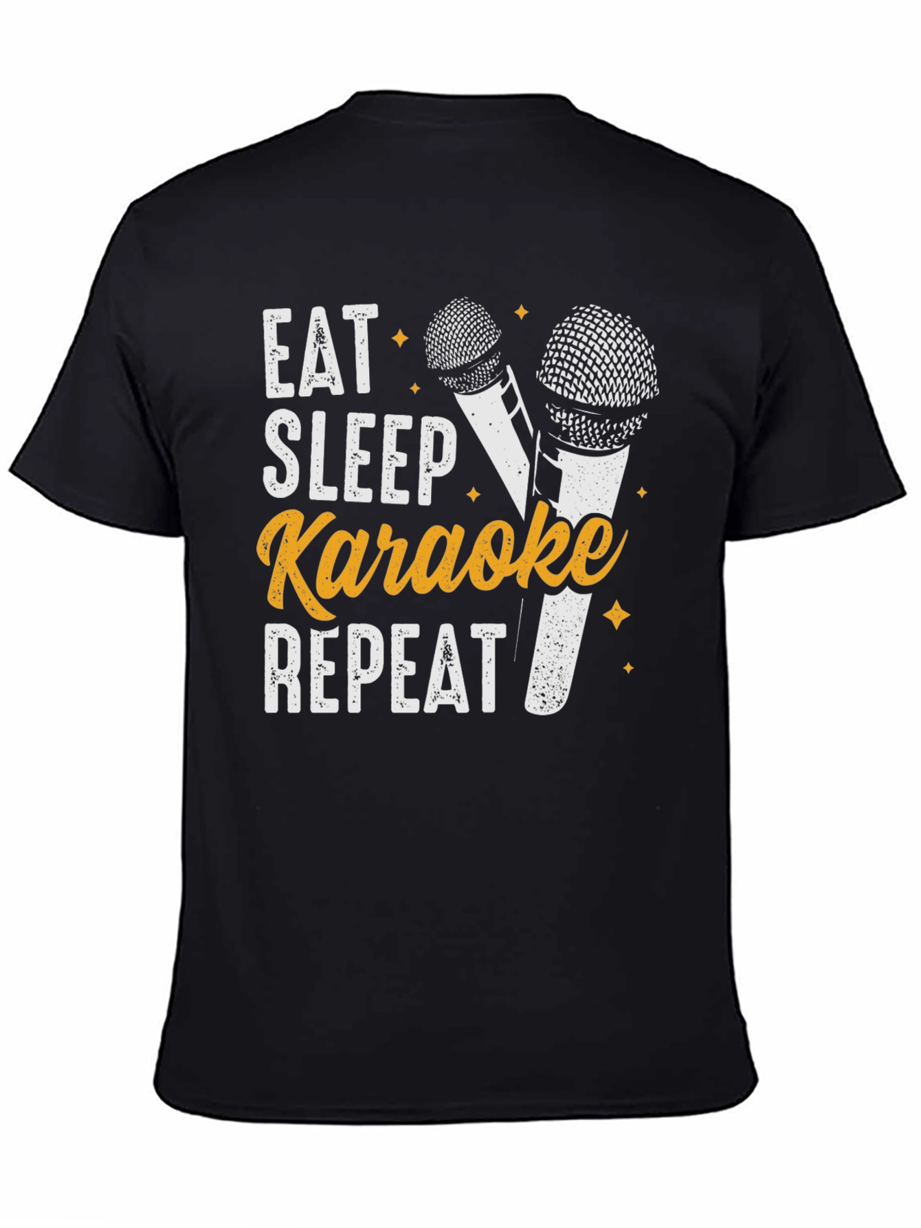 Eat Sleep Karaoke Repeat T-Shirt Fun Music Tee
