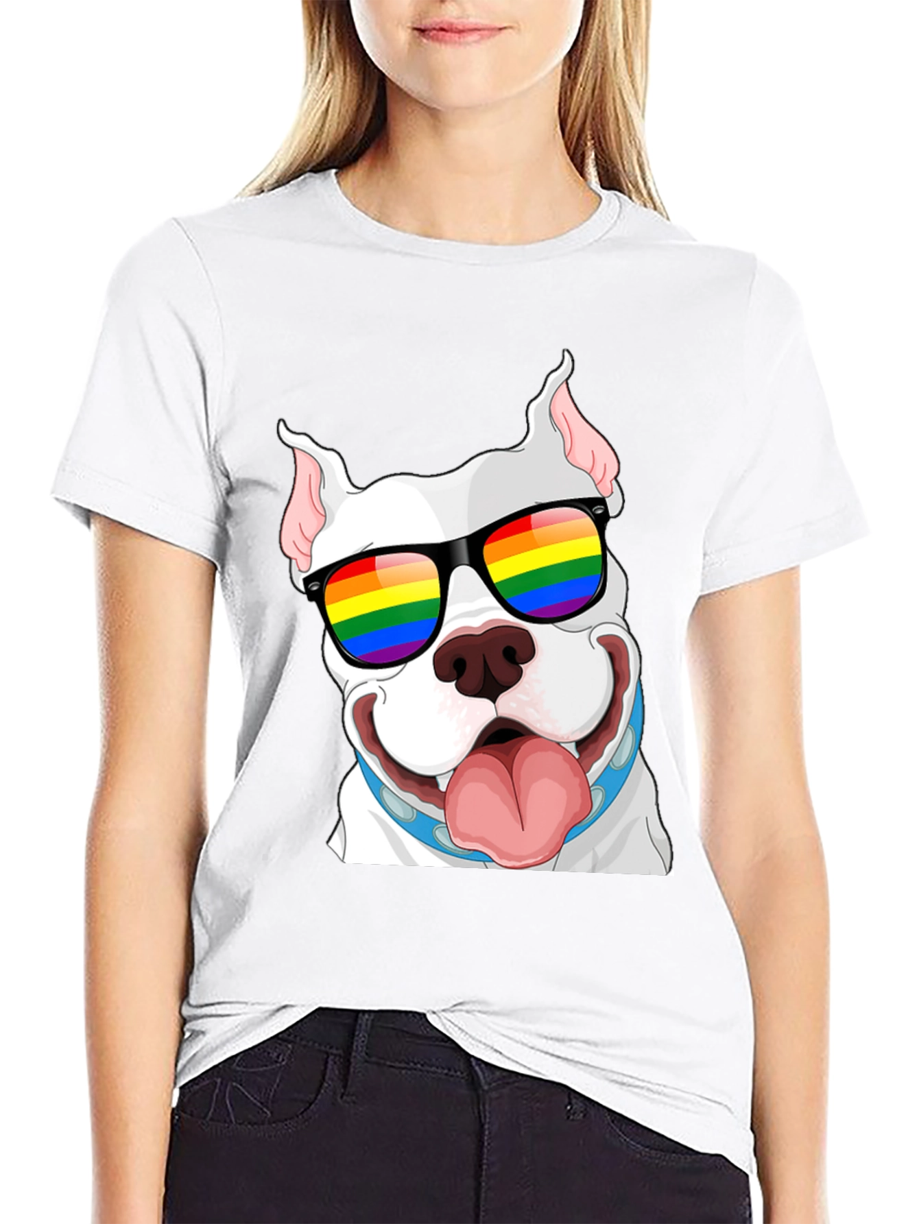 Pitbull Pride T-Shirt - LGBTQ+ Dog Tee
