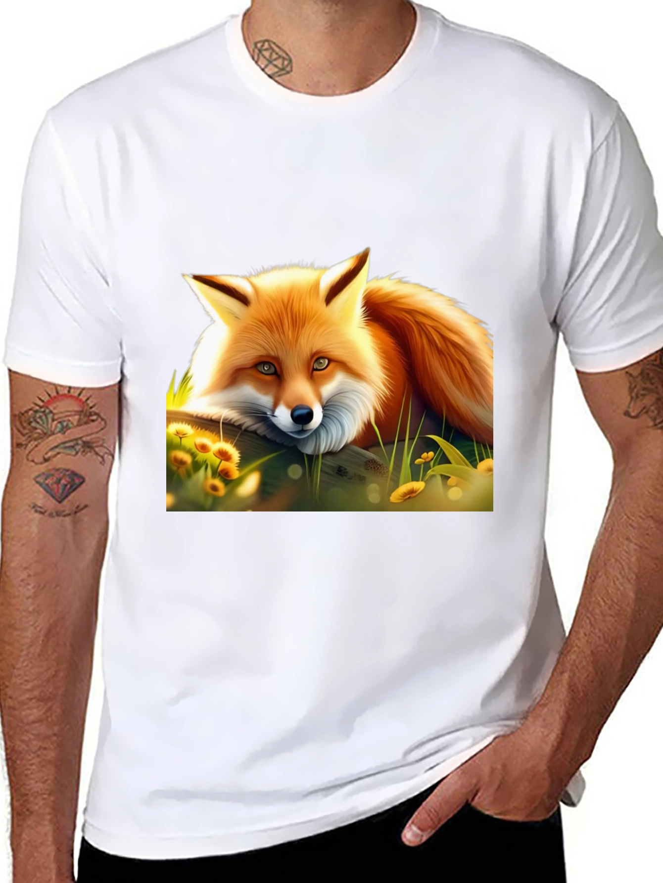 Fox Graphic Tee - Premium Comfort Fit