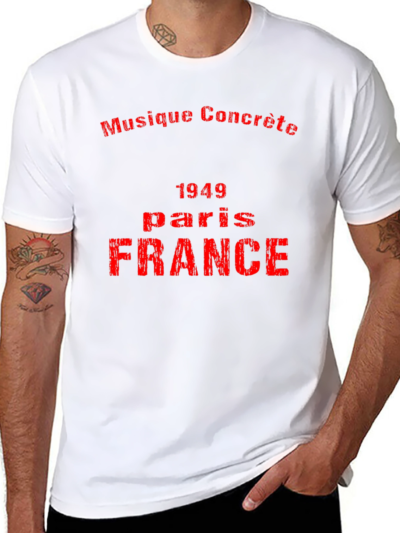 Musique Concrète 1949 Paris France Black Tee