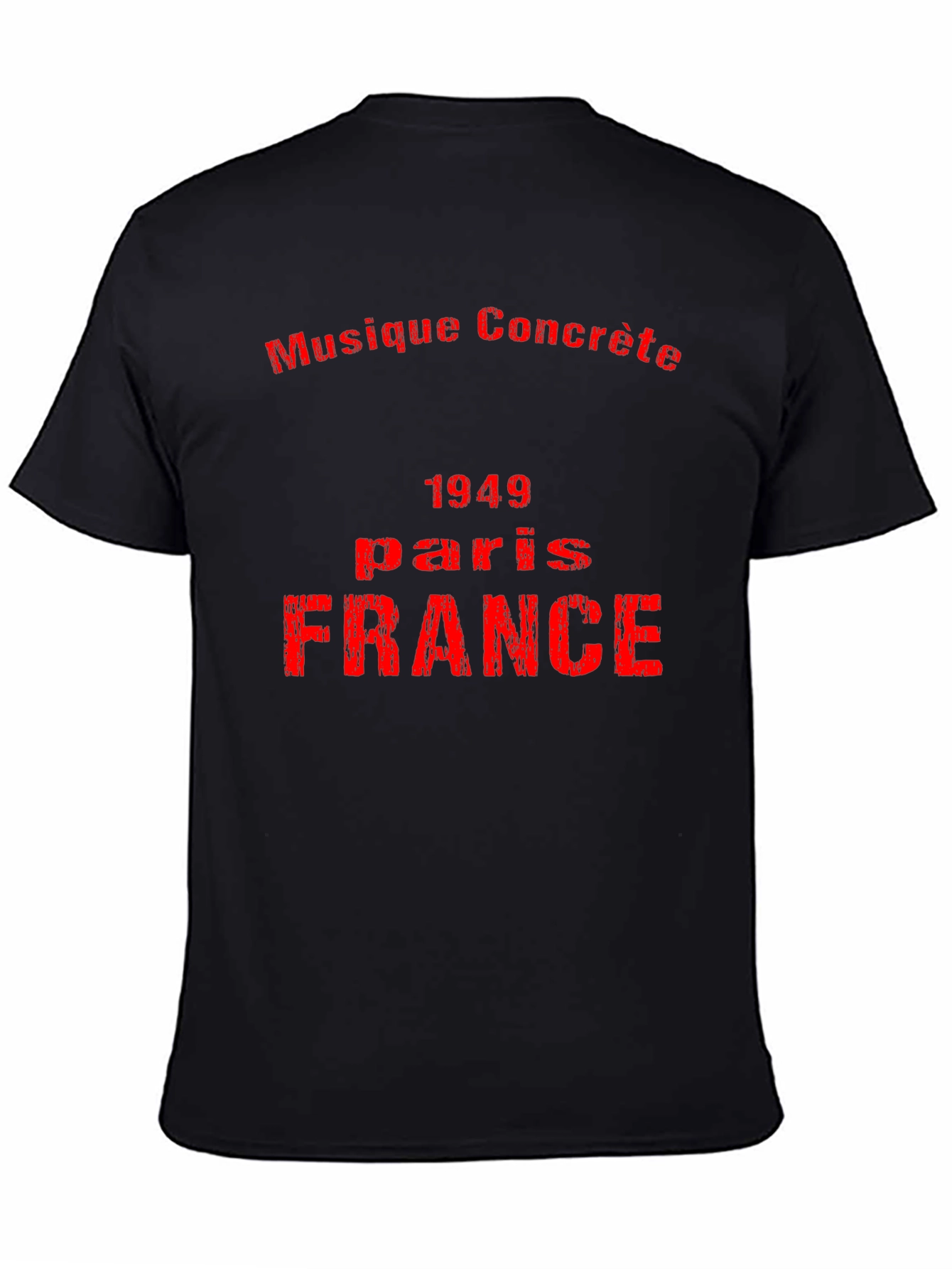 Musique Concrète 1949 Paris France Black Tee