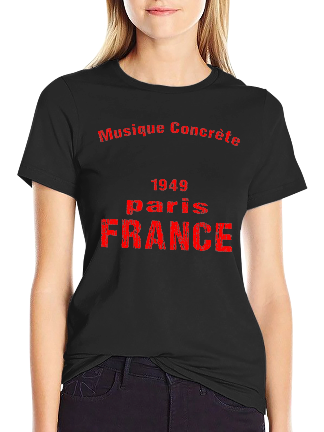 Musique Concrète 1949 Paris France Black Tee
