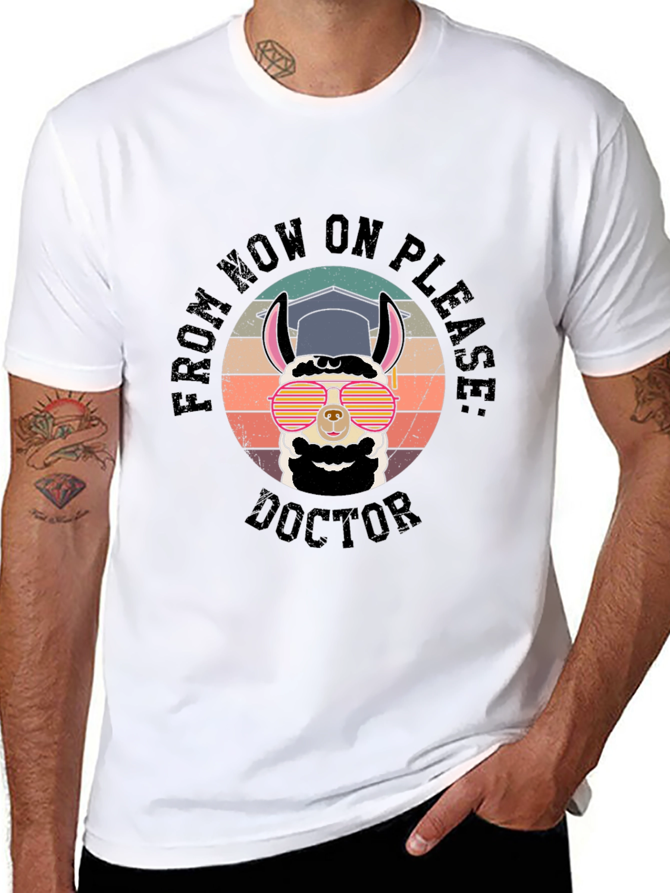 Doctor Llama Grad T-Shirt - Funny Graduation Gift