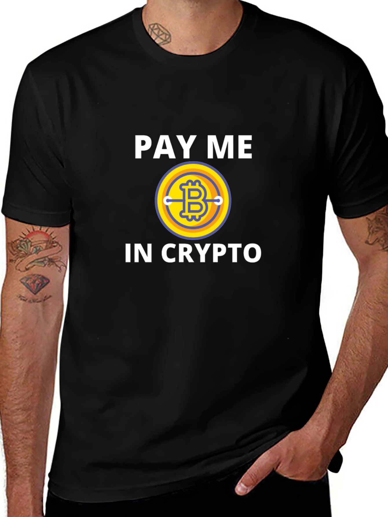 Pay Me In Crypto Bitcoin Graphic T-Shirt