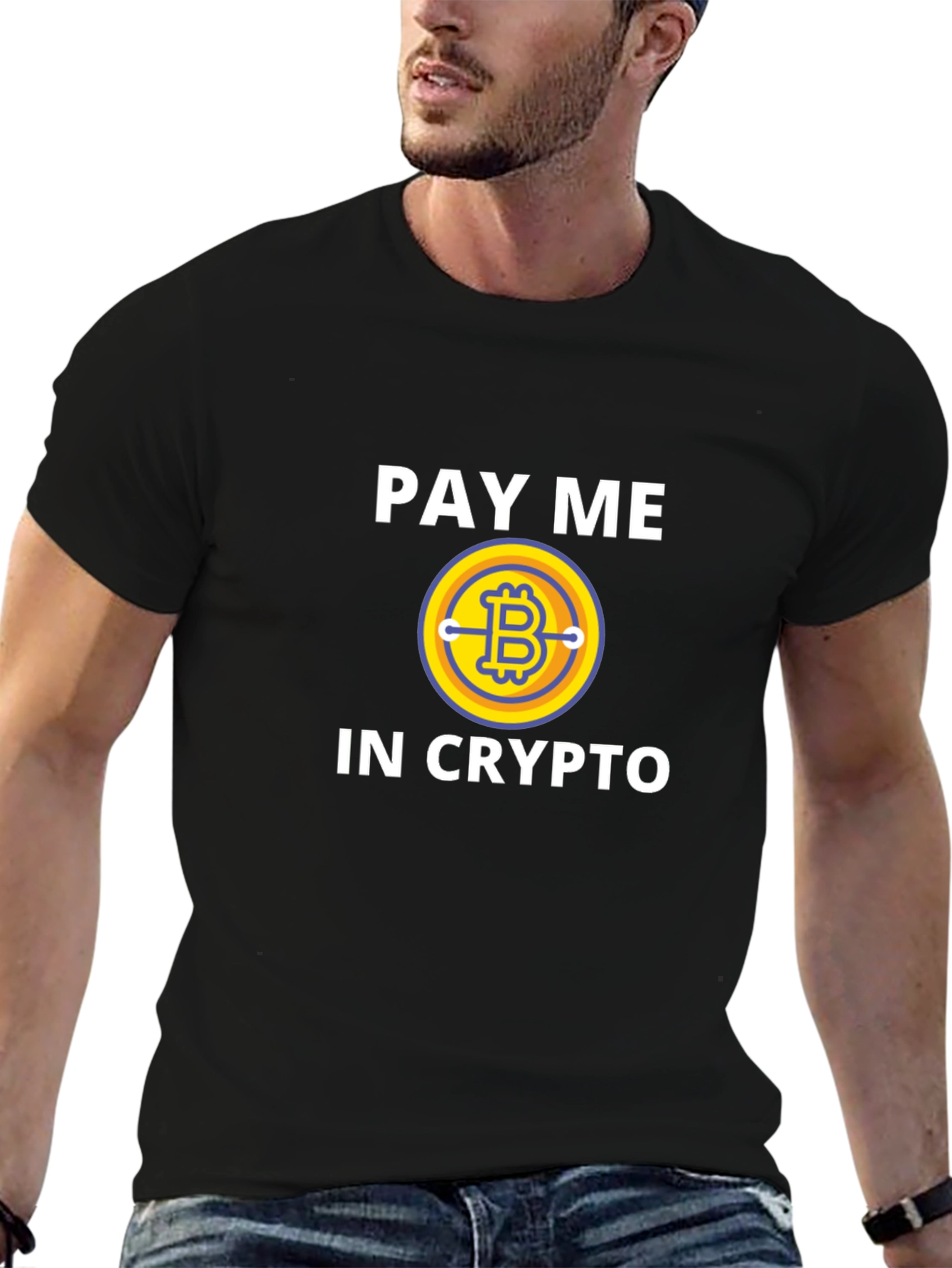 Pay Me In Crypto Bitcoin Graphic T-Shirt