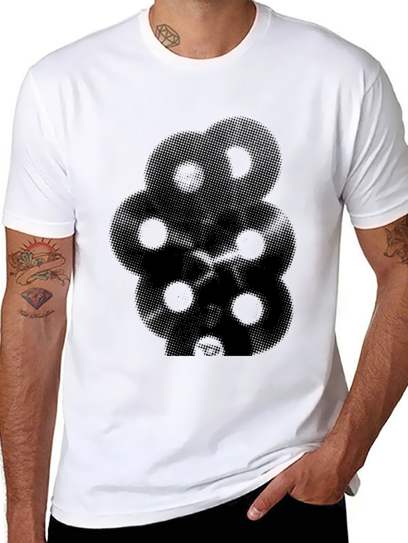 Modern Black Graphic Tee