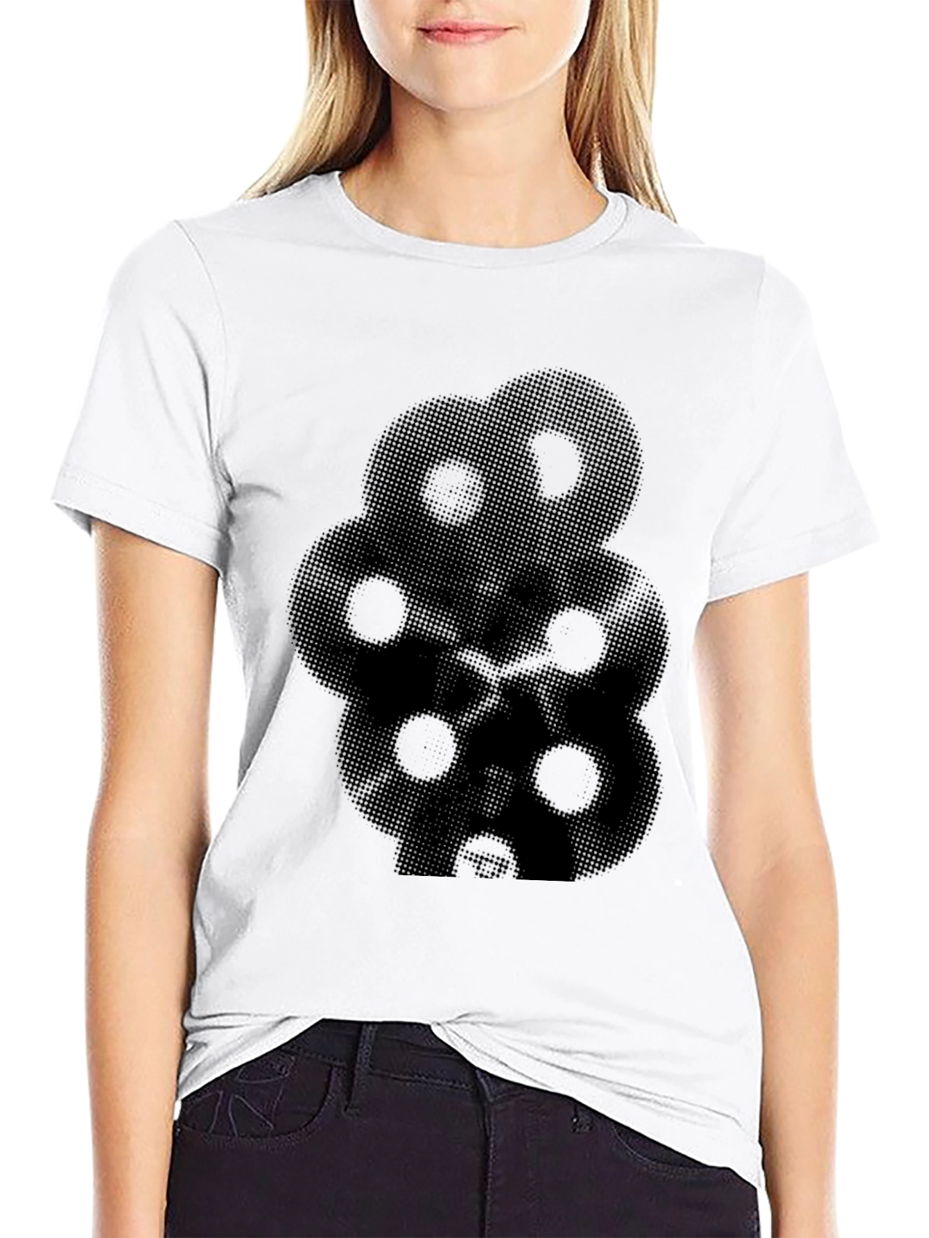 Modern Black Graphic Tee