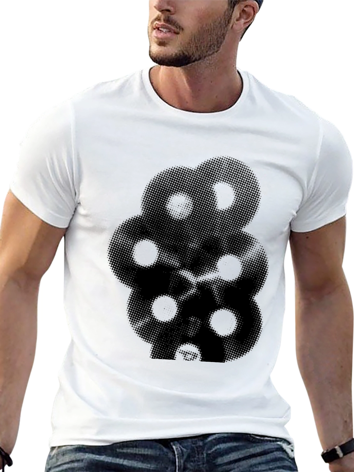 Modern Black Graphic Tee