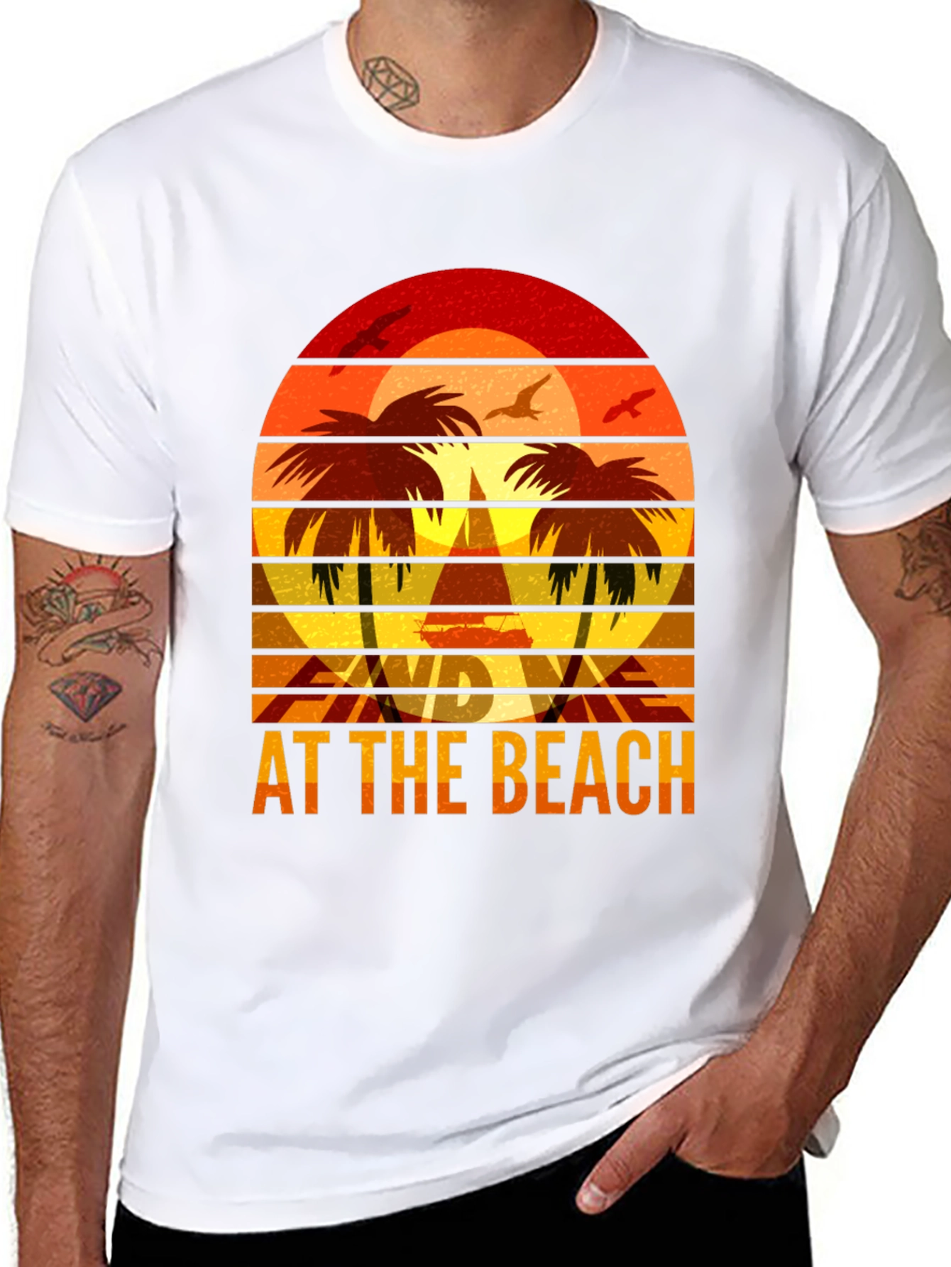Retro Beach Sunset T-Shirt