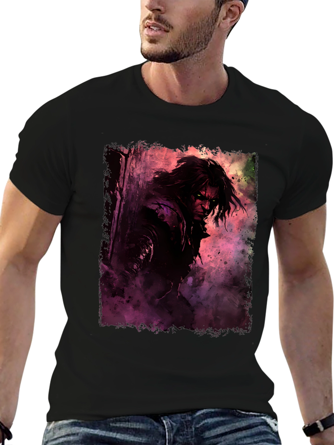 Dark Fantasy Graphic Tee - Mens Black T-Shirt