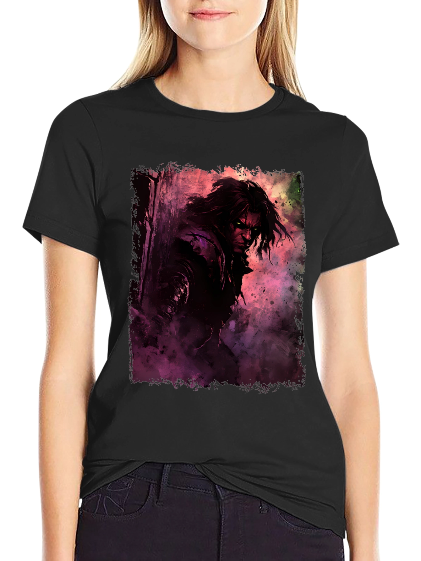 Dark Fantasy Graphic Tee - Mens Black T-Shirt