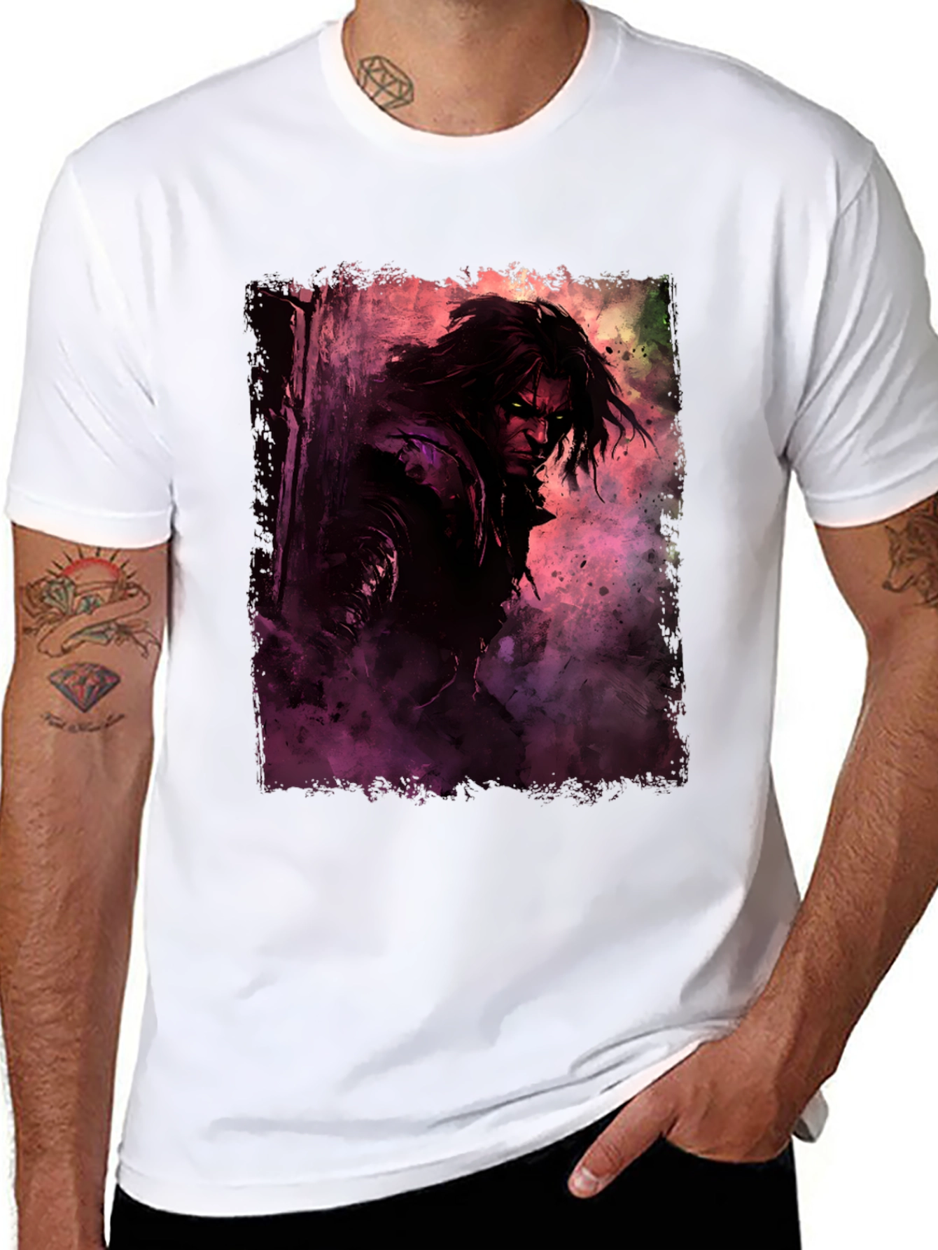 Dark Fantasy Graphic Tee - Mens Black T-Shirt