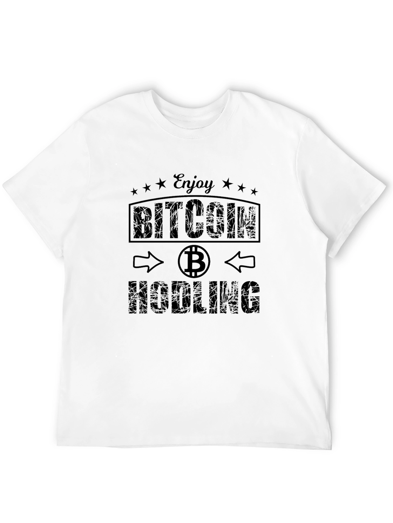 Bitcoin HODLING Black T-Shirt - Crypto Enthusiast Tee