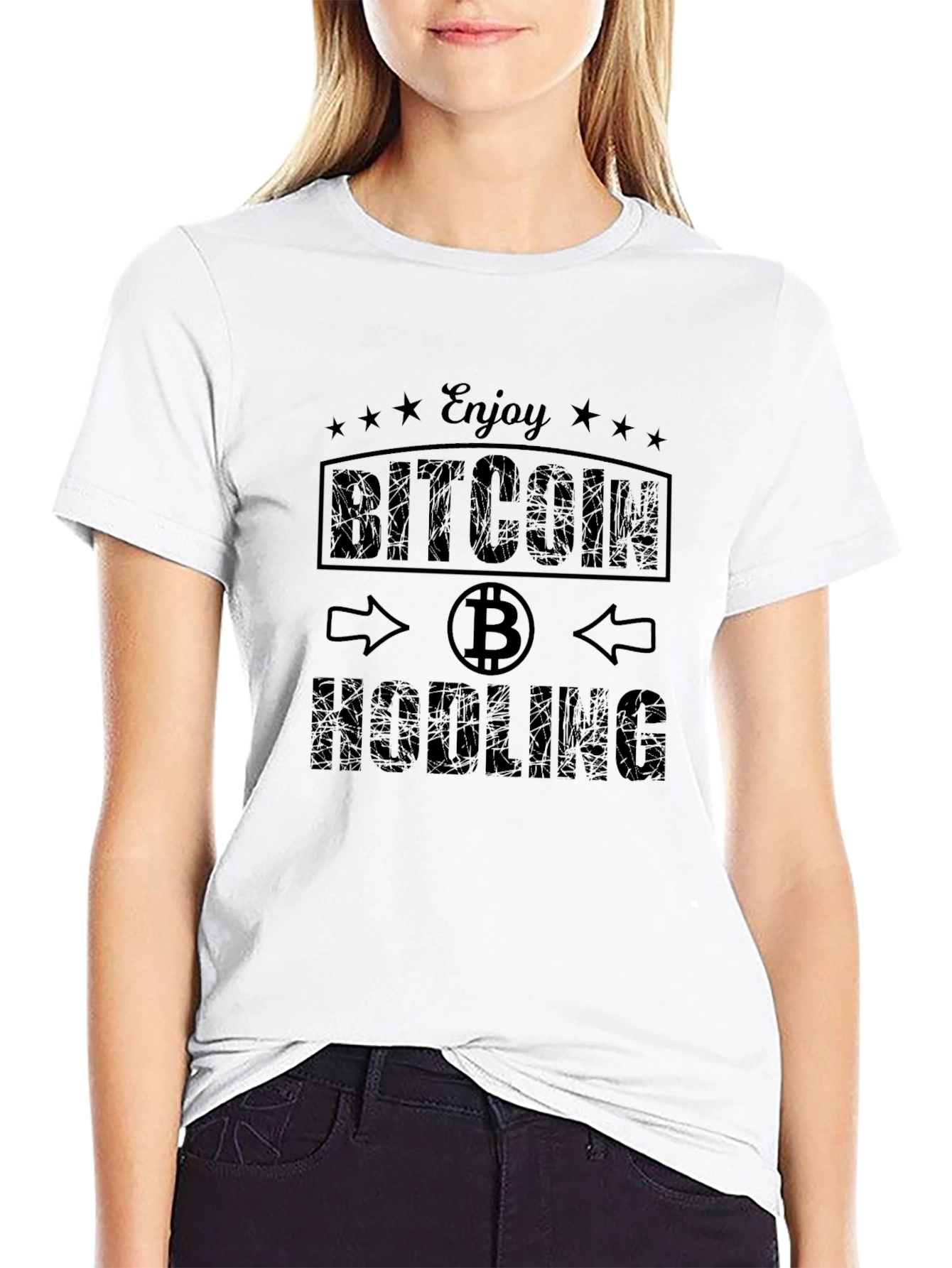 Bitcoin HODLING Black T-Shirt - Crypto Enthusiast Tee