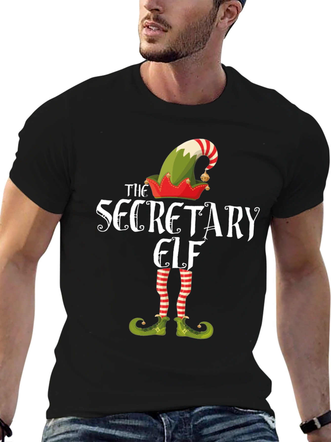 Secretary Elf T-Shirt - Holiday Festive Christmas Tee
