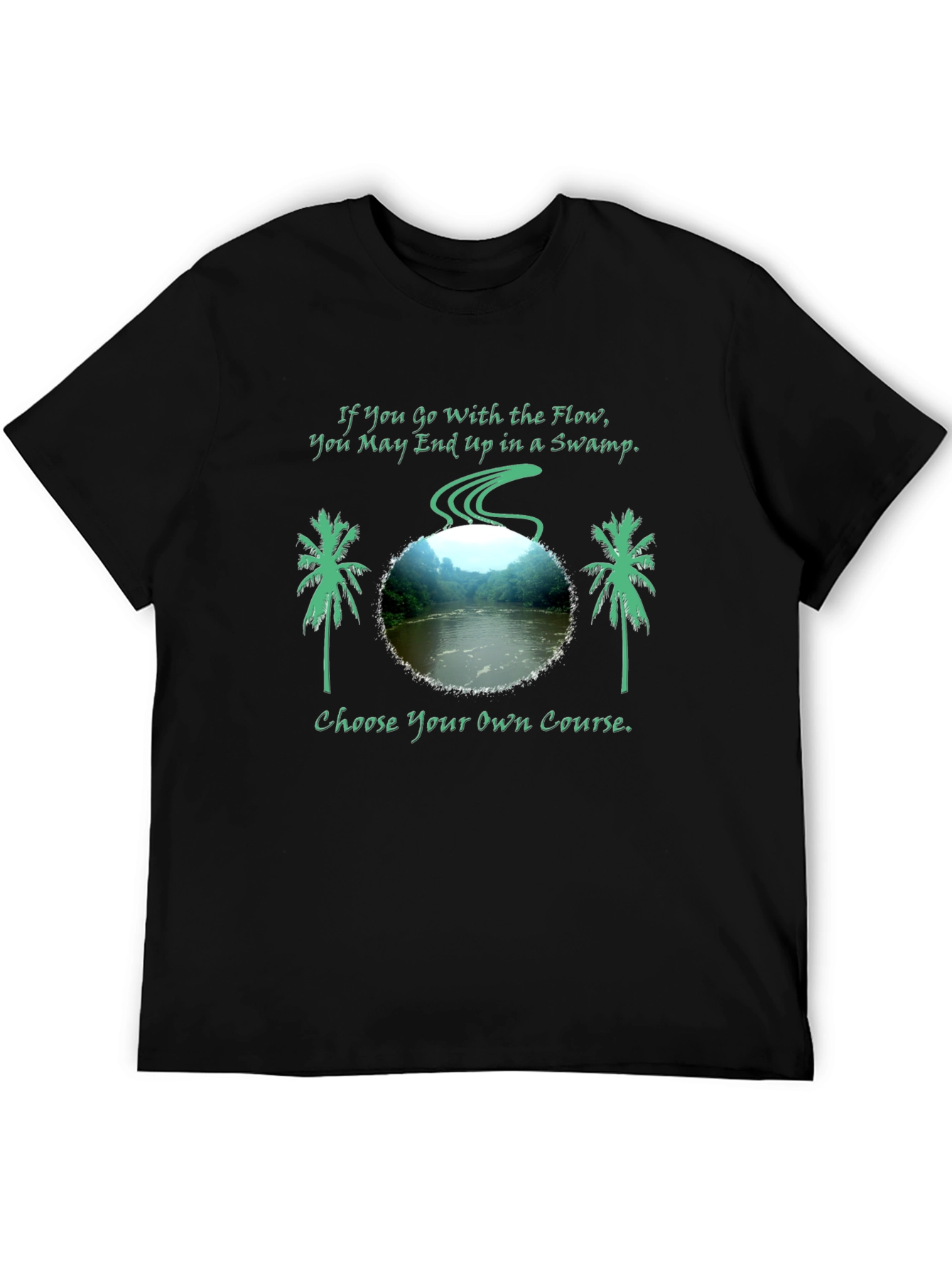 Swamp Flow Mens Graphic Tee - Choose Your Course