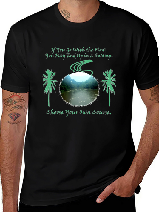Swamp Flow Mens Graphic Tee - Choose Your Course