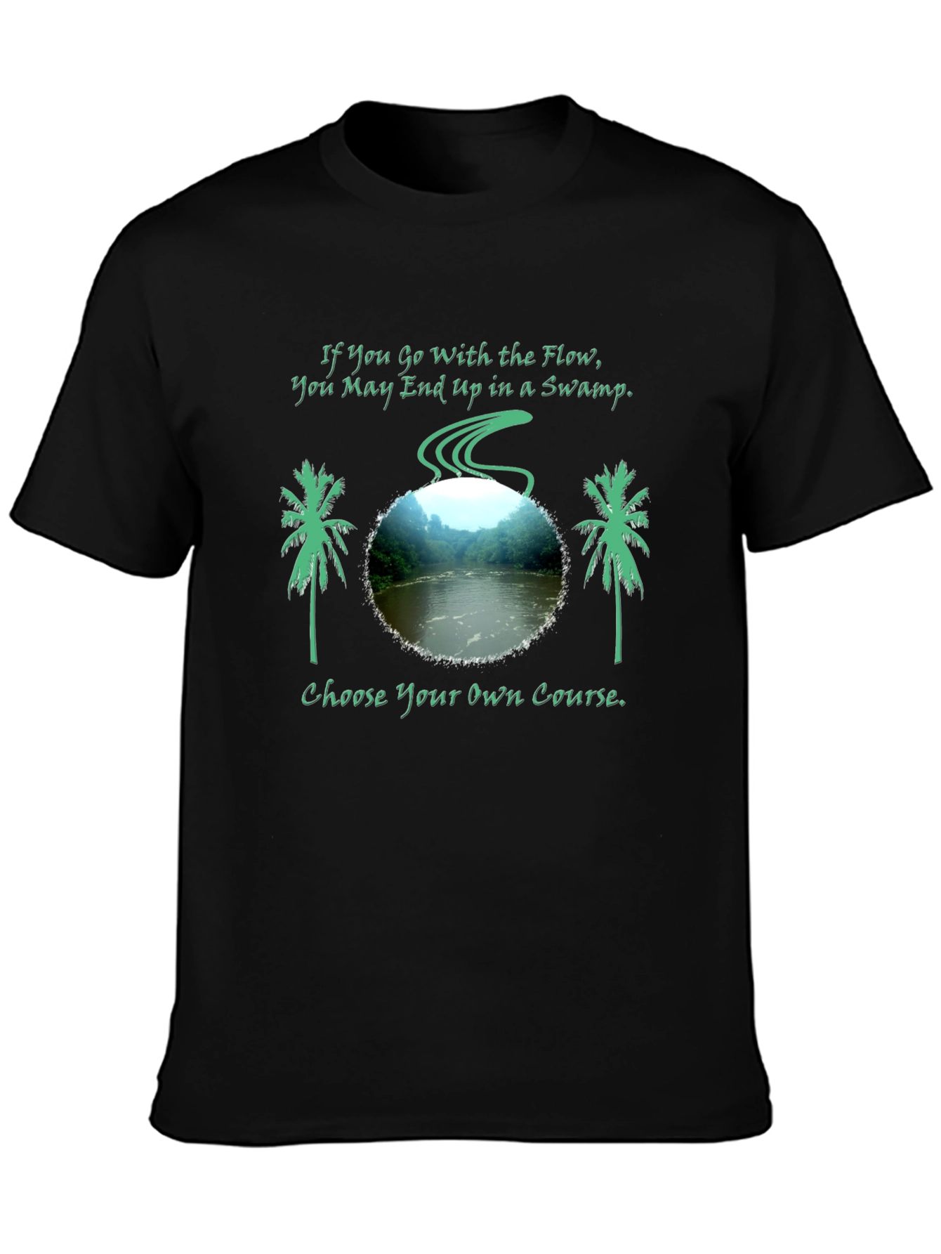 Swamp Flow Mens Graphic Tee - Choose Your Course