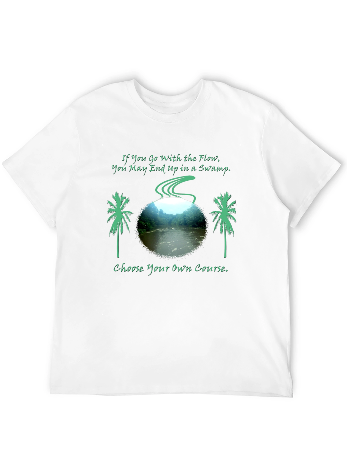 Swamp Flow Mens Graphic Tee - Choose Your Course