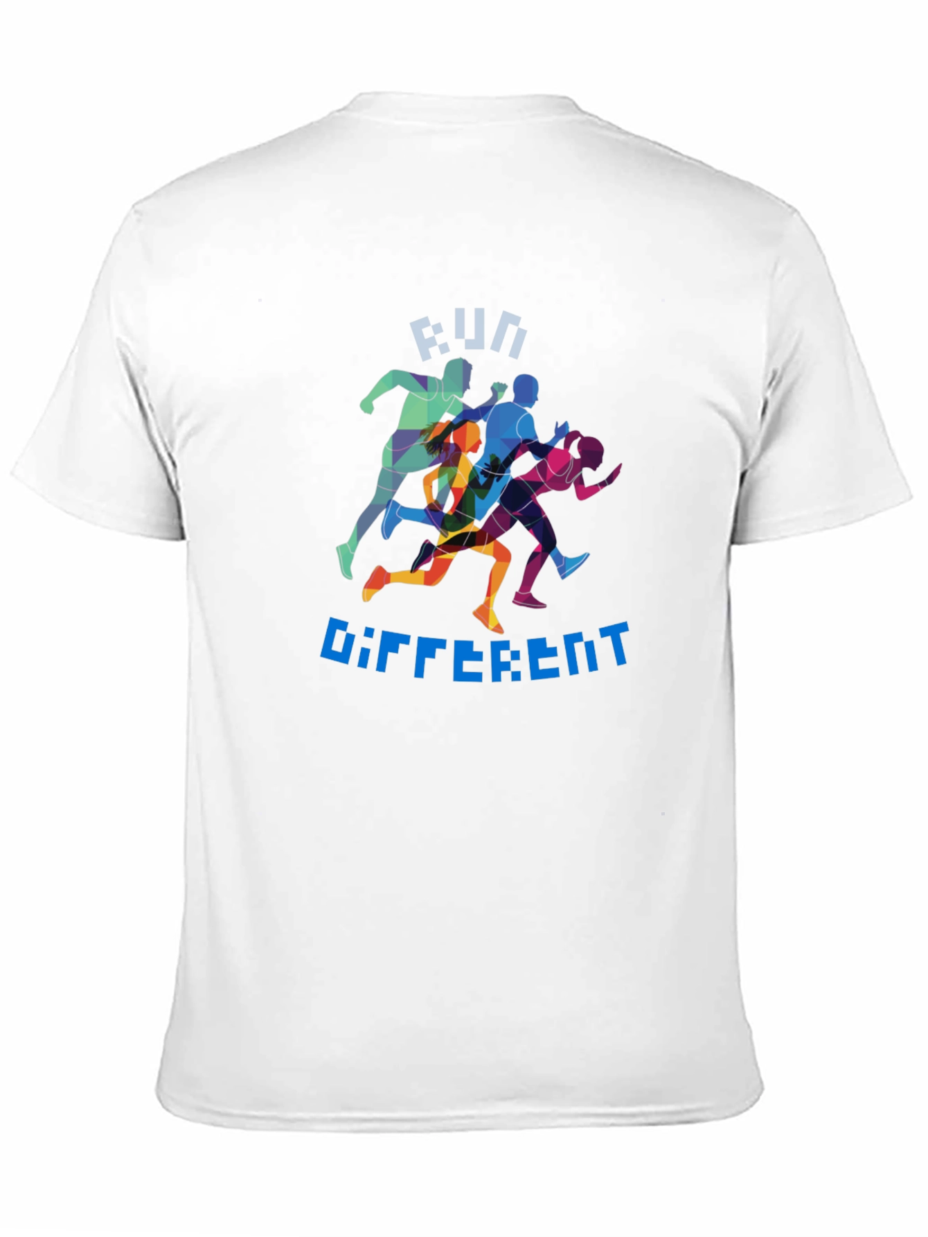 Run Different Graphic Tee - Black Crew Neck