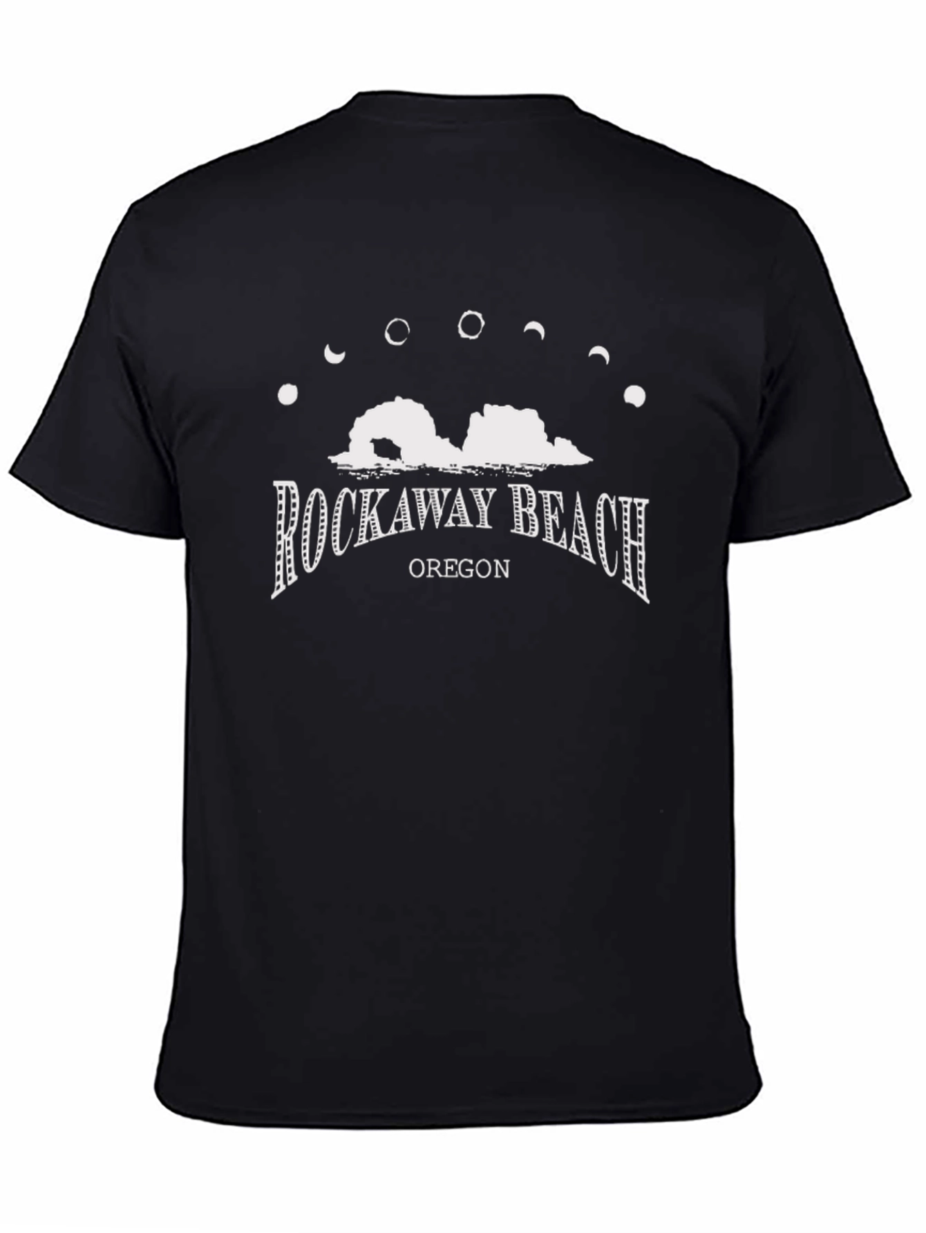Rockaway Beach Oregon Black T-Shirt