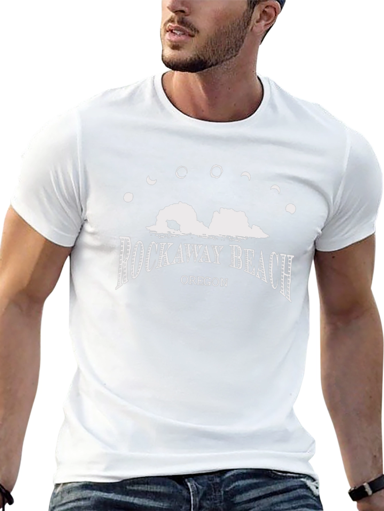 Rockaway Beach Oregon Black T-Shirt