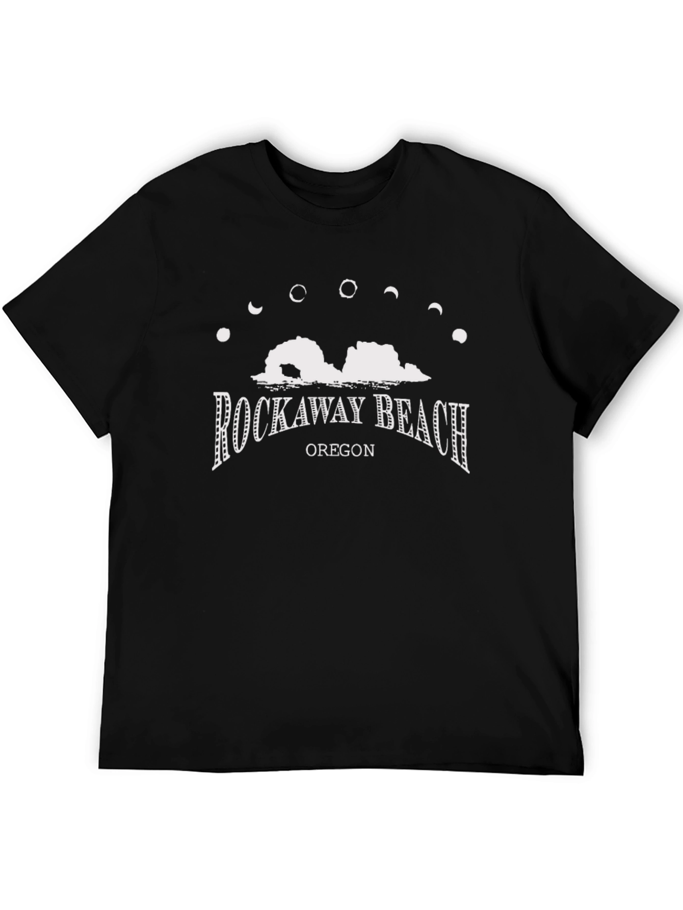 Rockaway Beach Oregon Black T-Shirt