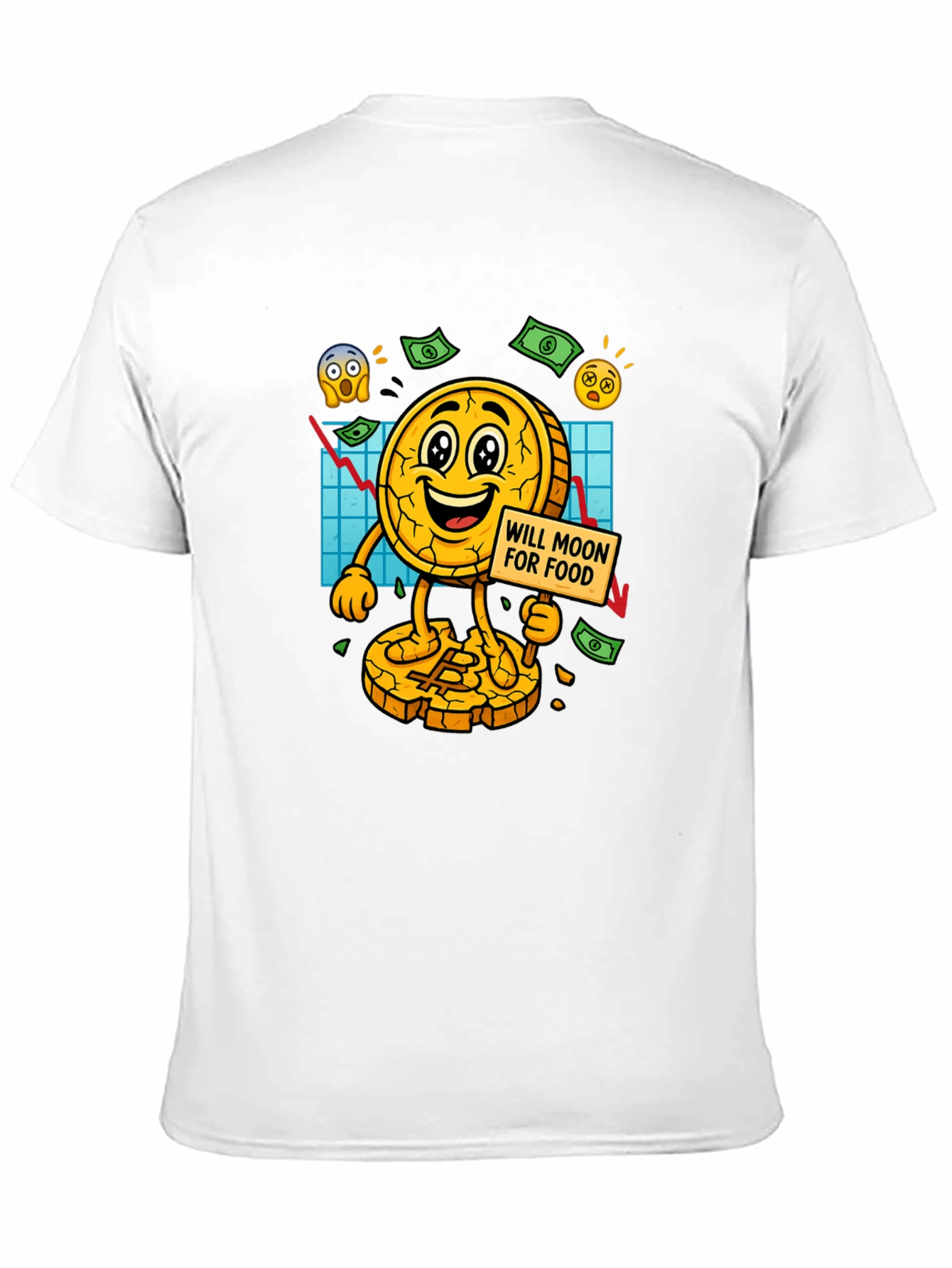 Bitcoin Mooning For Food T-Shirt