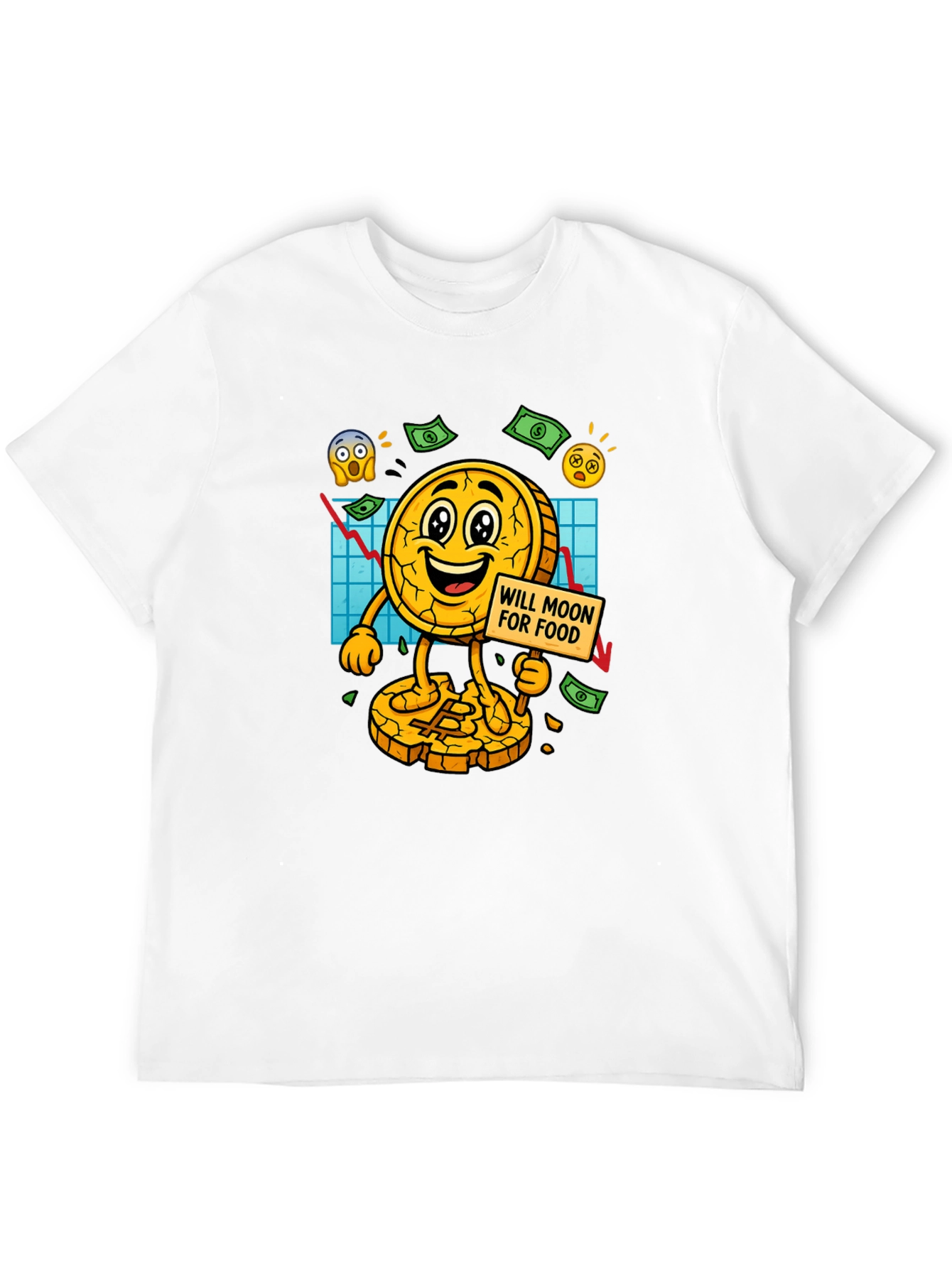 Bitcoin Mooning For Food T-Shirt