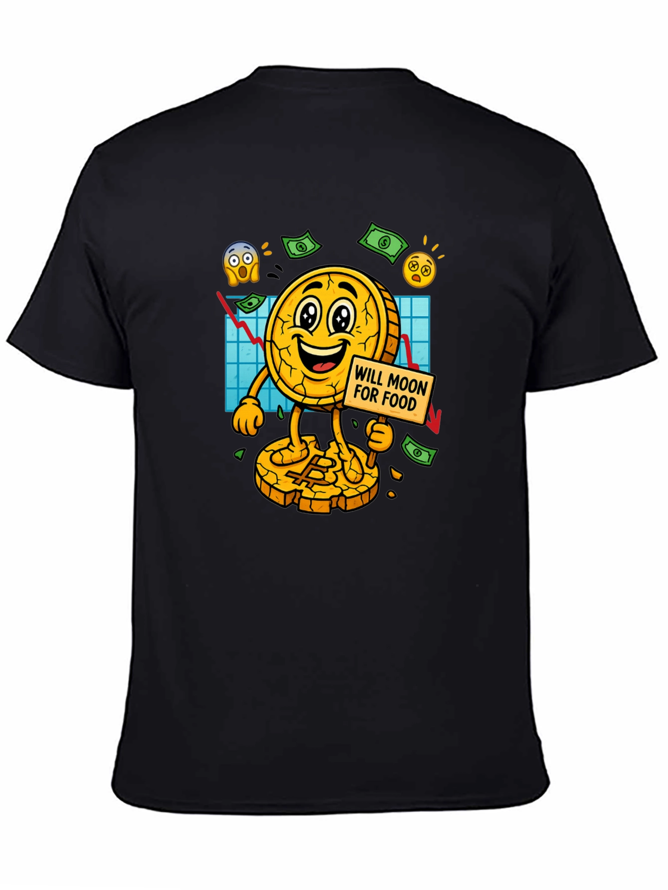Bitcoin Mooning For Food T-Shirt