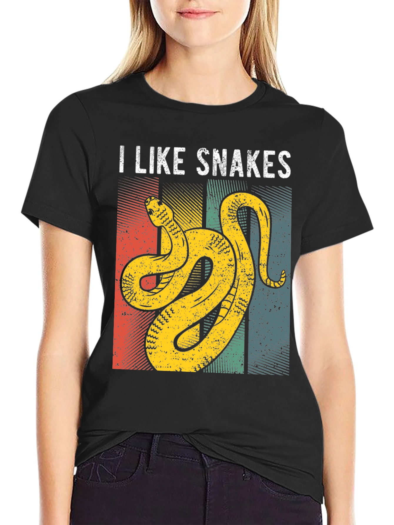 I Like Snakes T-Shirt Retro Graphic Design