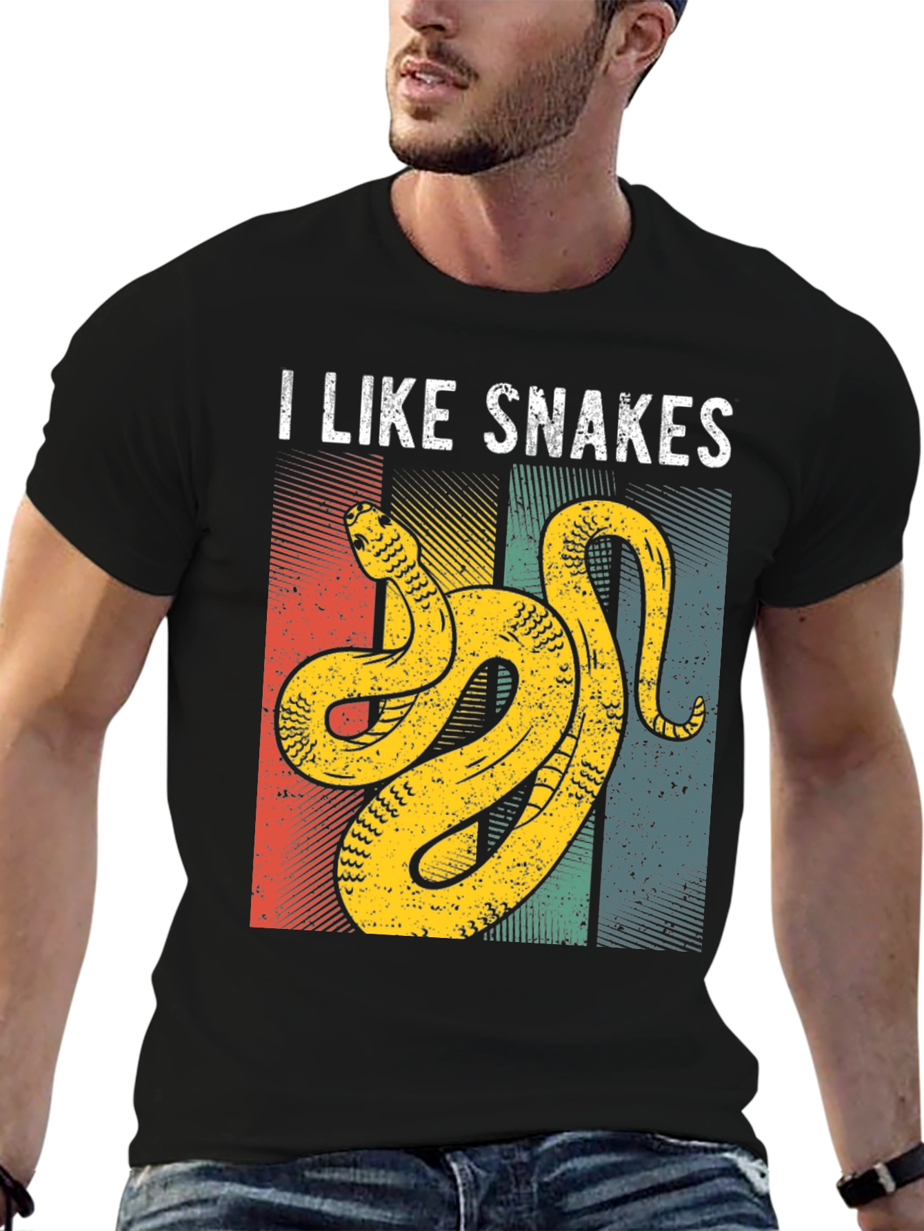 I Like Snakes T-Shirt Retro Graphic Design