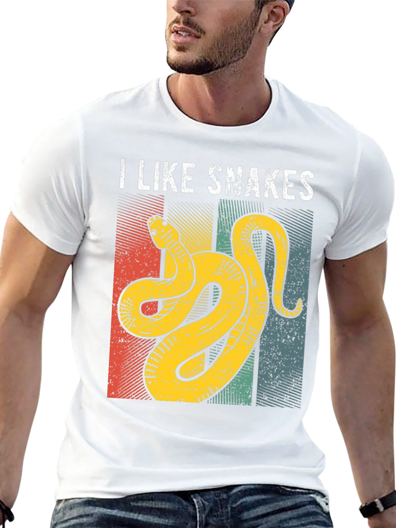 I Like Snakes T-Shirt Retro Graphic Design