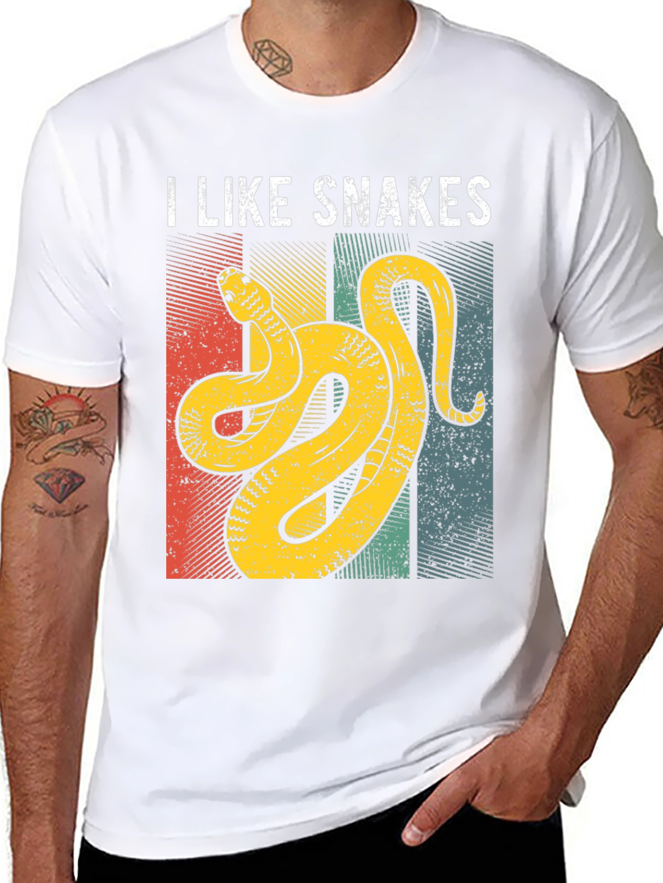 I Like Snakes T-Shirt Retro Graphic Design