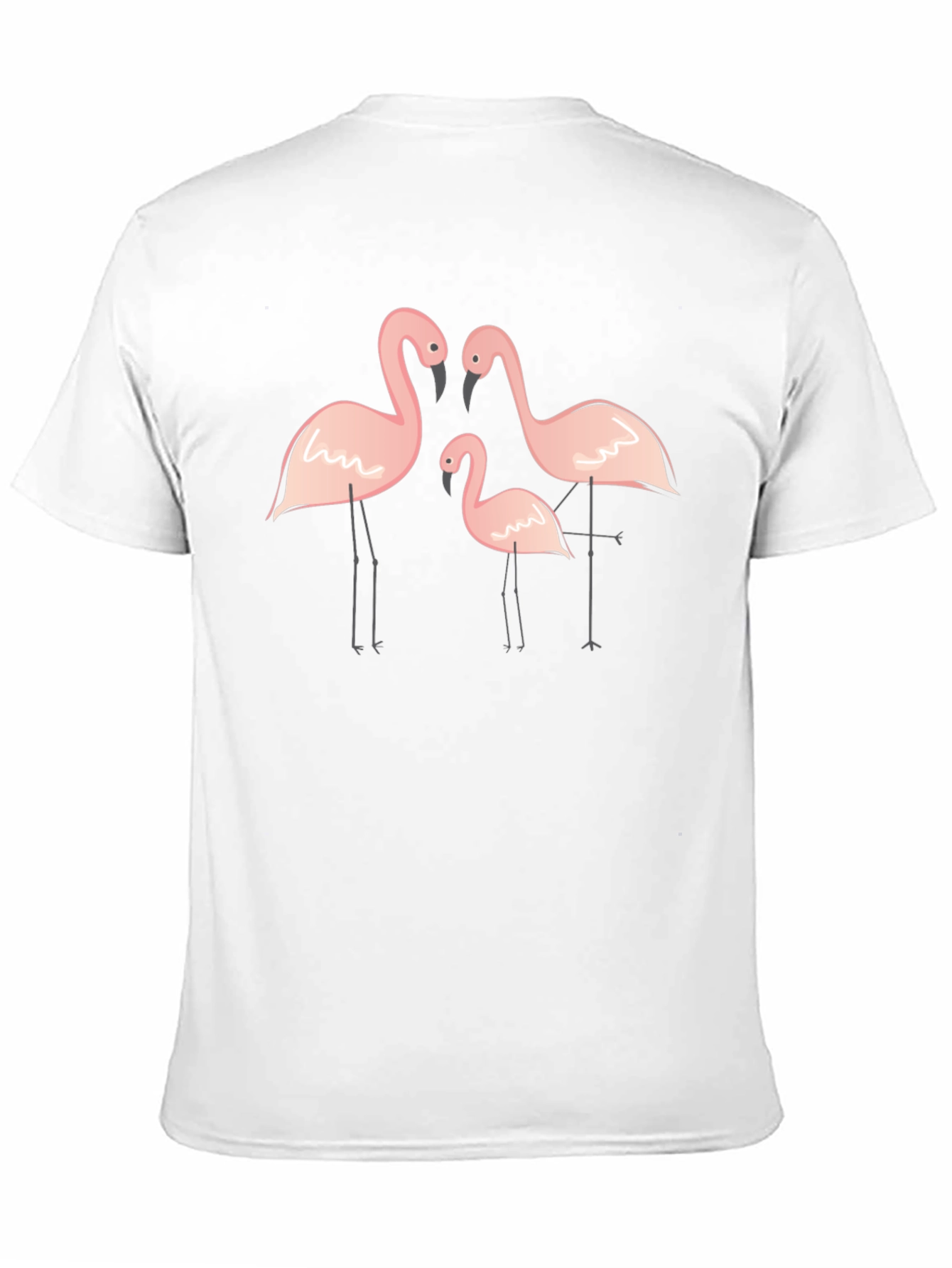 Flamingo Family Black T-Shirt