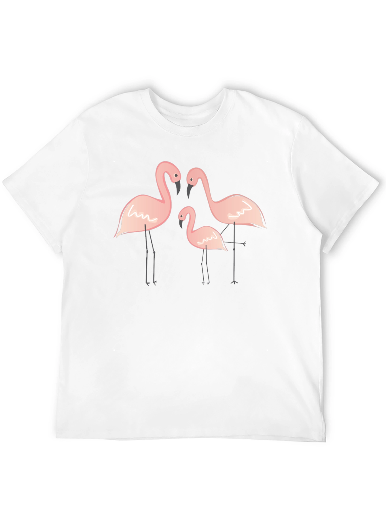 Flamingo Family Black T-Shirt