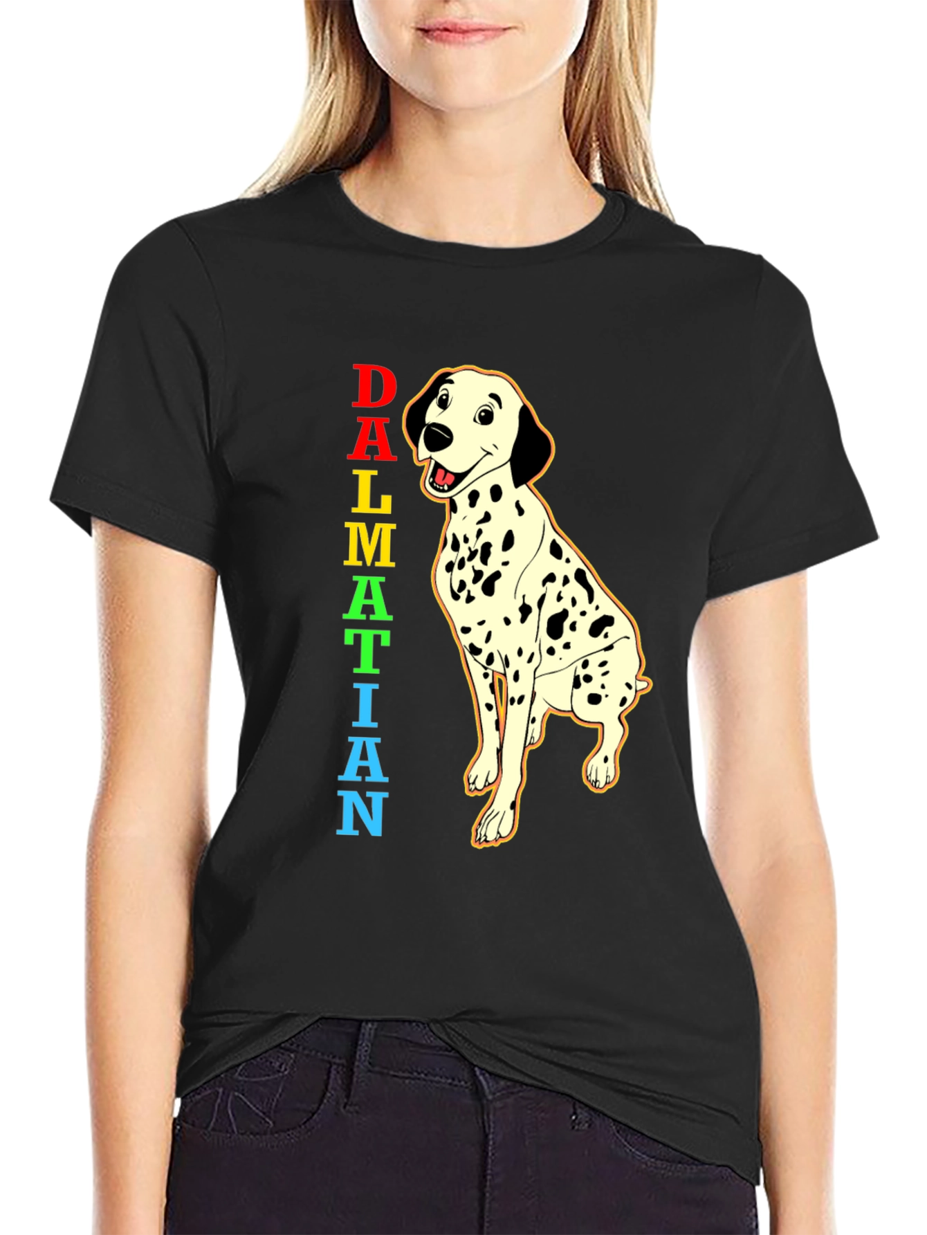 Dalmatian Dog T-Shirt Cartoon Puppy Tee