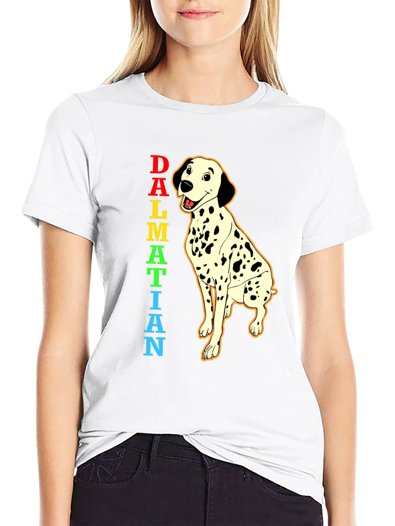 Dalmatian Dog T-Shirt Cartoon Puppy Tee