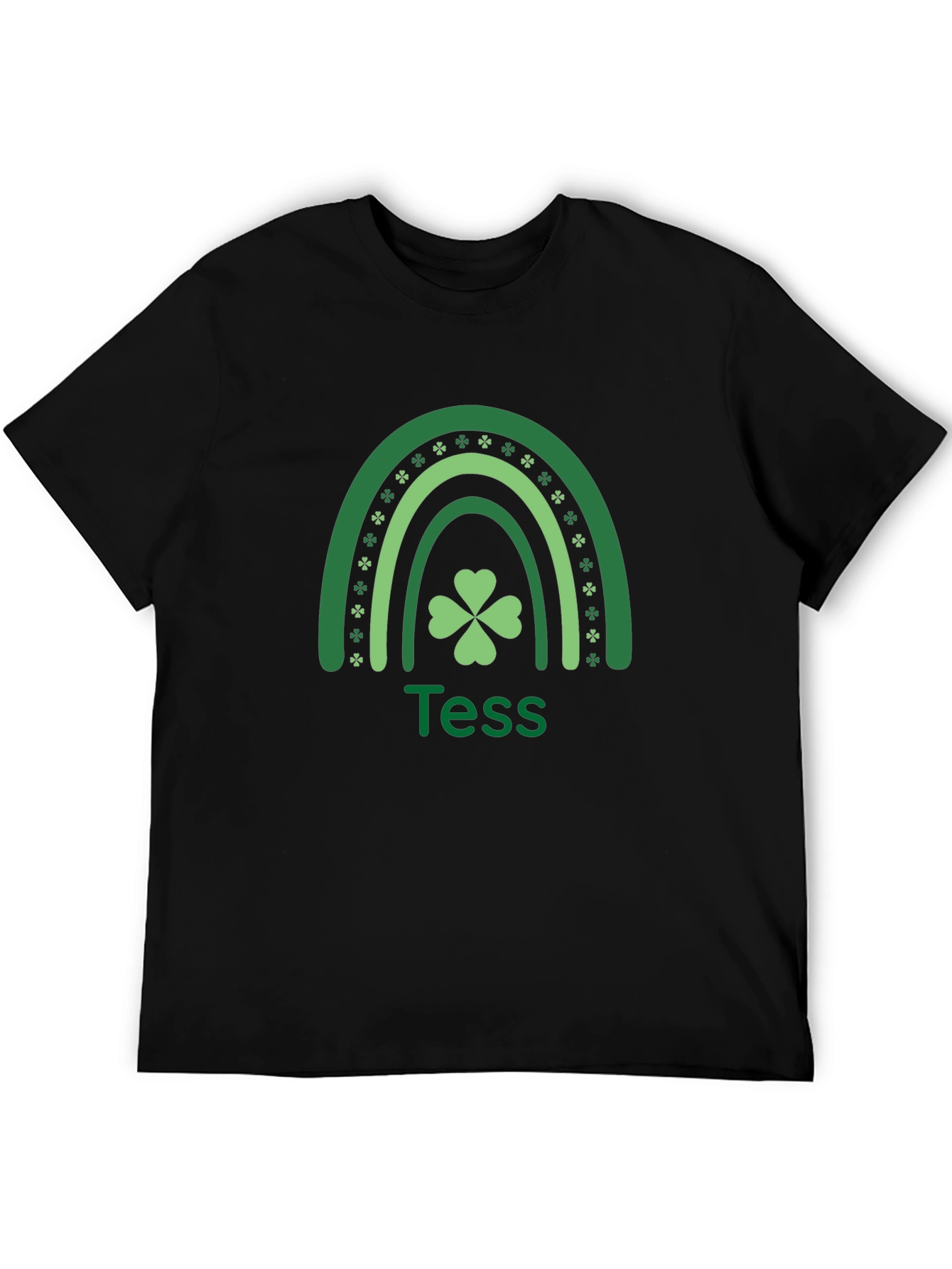 St. Patricks Day Shamrock Rainbow Tess T-Shirt