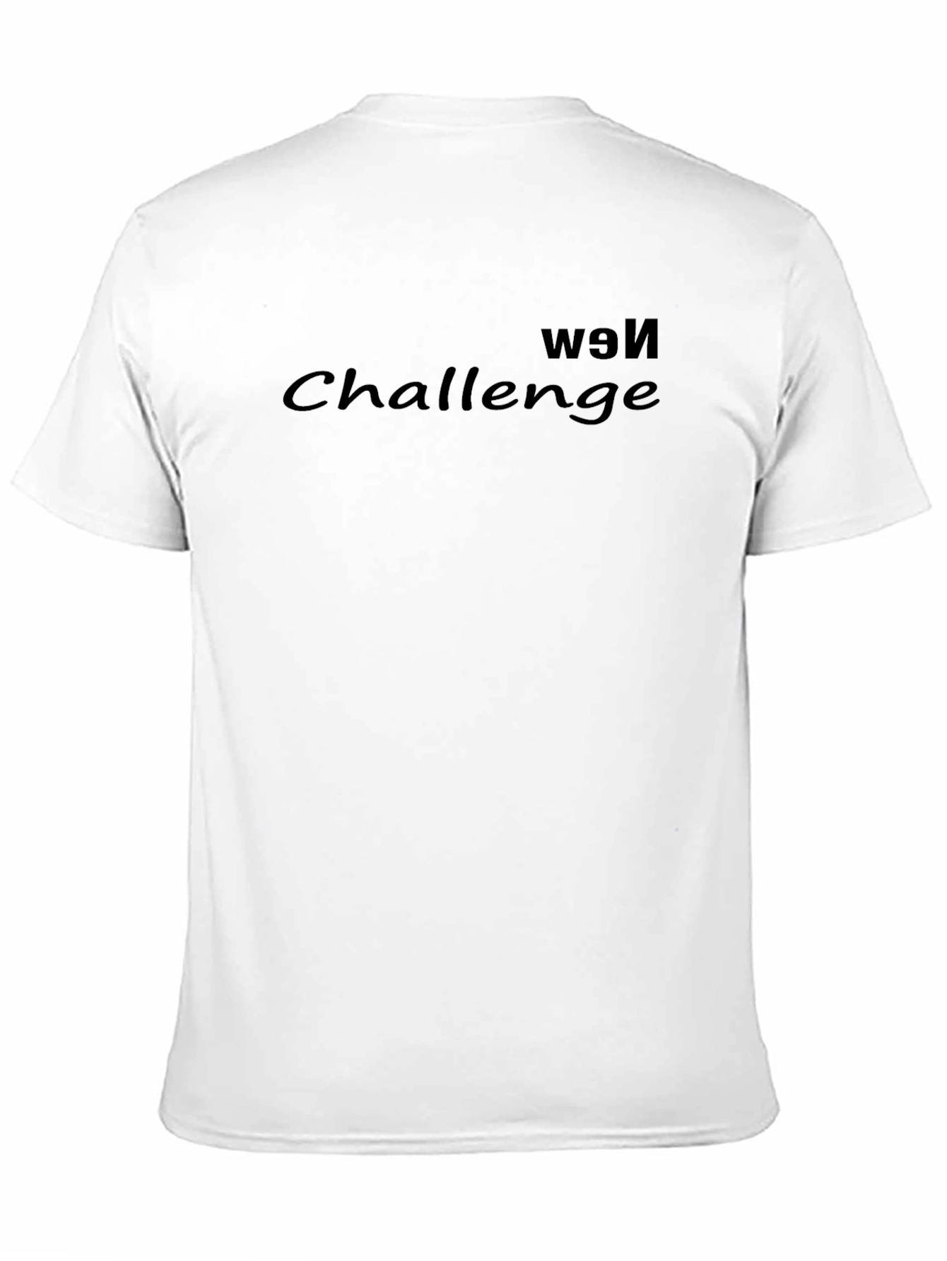 New Challenge Black Graphic T-Shirt