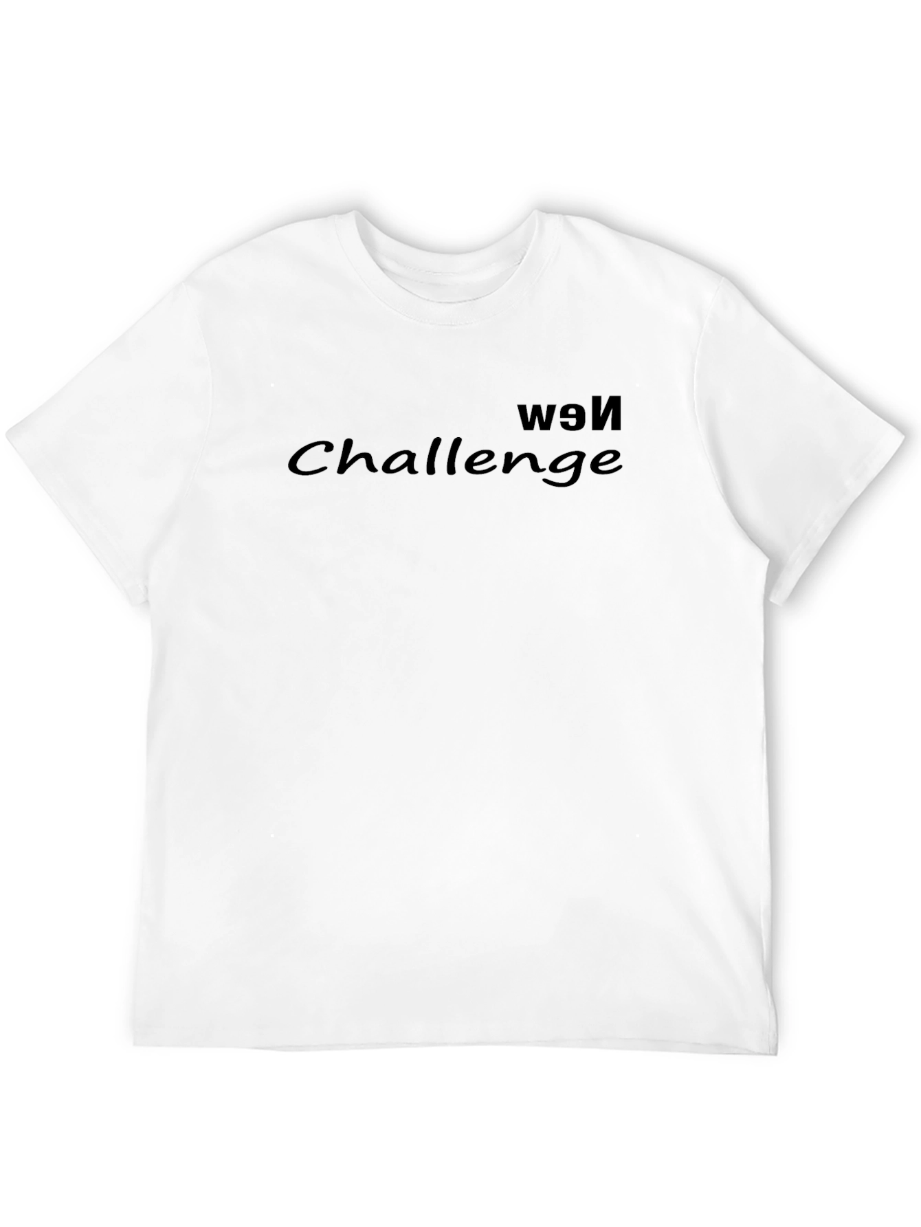 New Challenge Black Graphic T-Shirt
