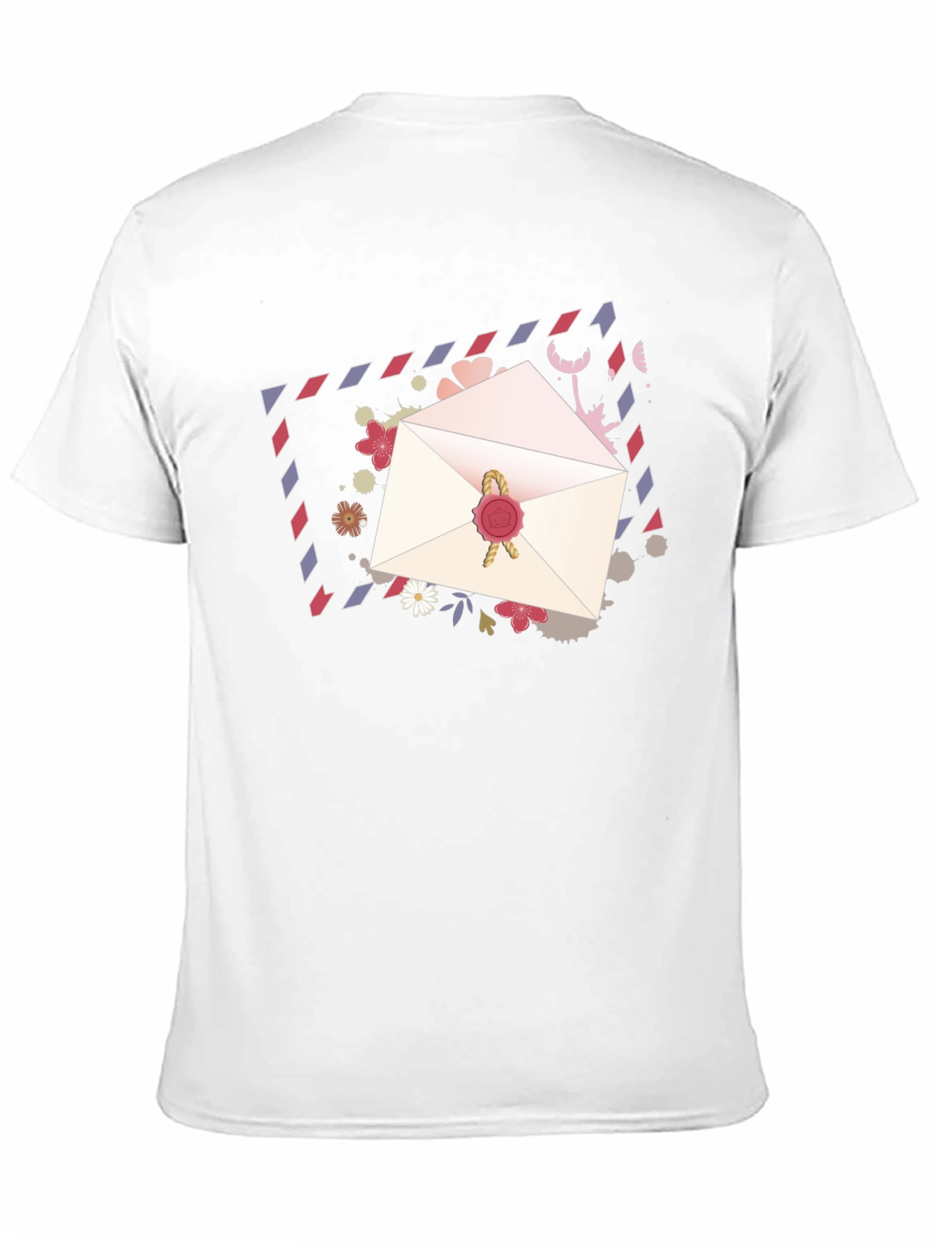 Romantic Letter Graphic Tee - Stylish Black T-Shirt