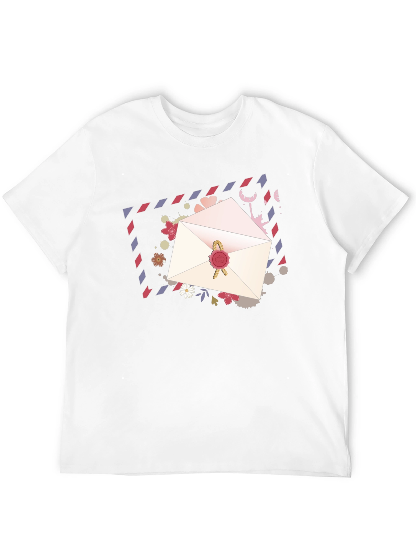 Romantic Letter Graphic Tee - Stylish Black T-Shirt