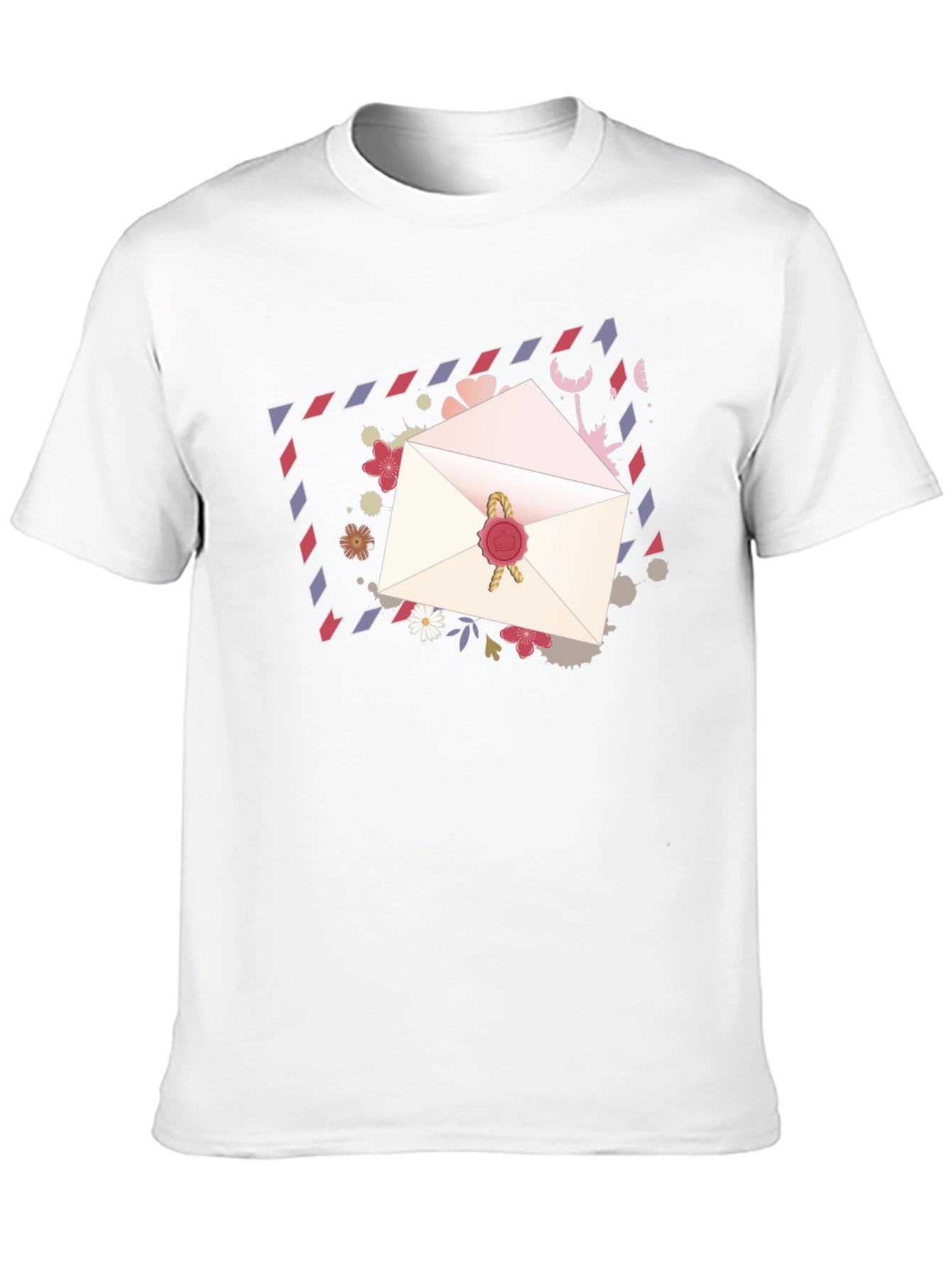 Romantic Letter Graphic Tee - Stylish Black T-Shirt