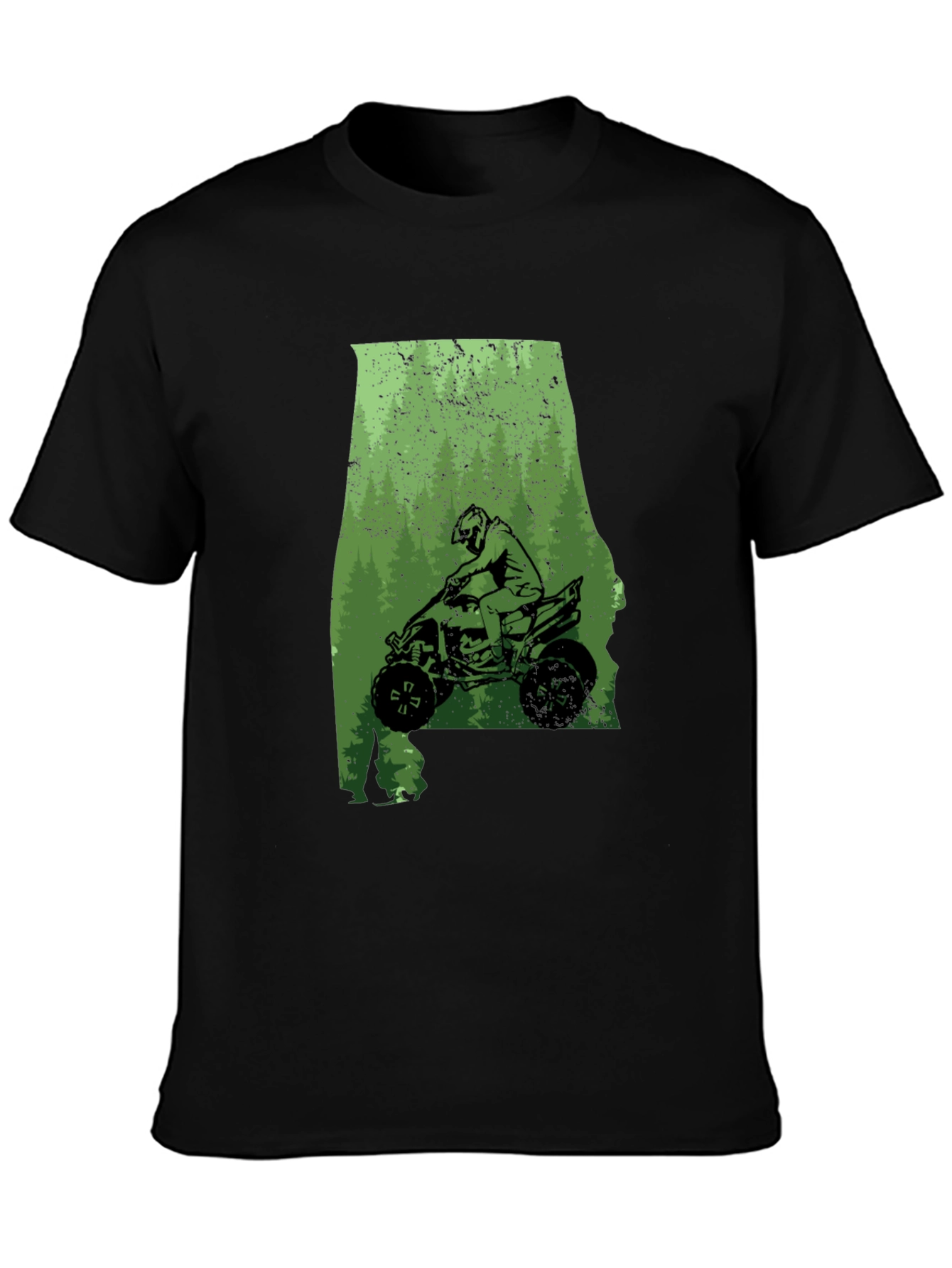 Alabama ATV Rider Graphic Tee - Black