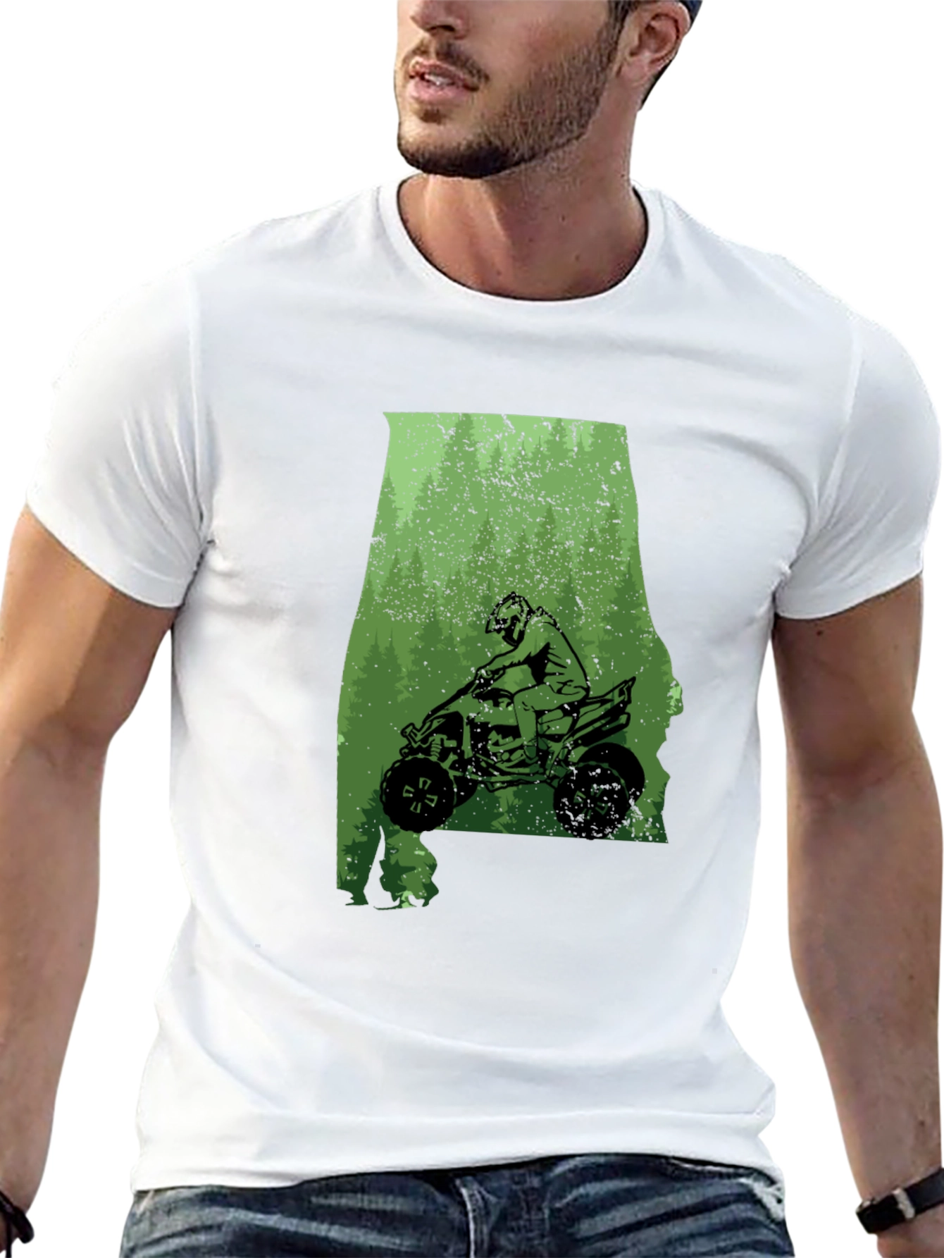 Alabama ATV Rider Graphic Tee - Black