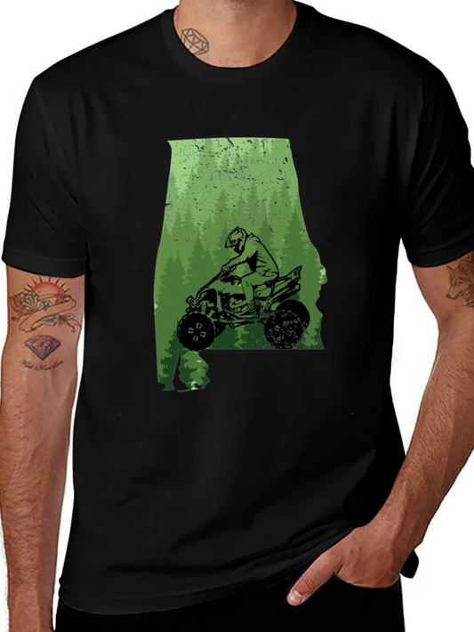 Alabama ATV Rider Graphic Tee - Black